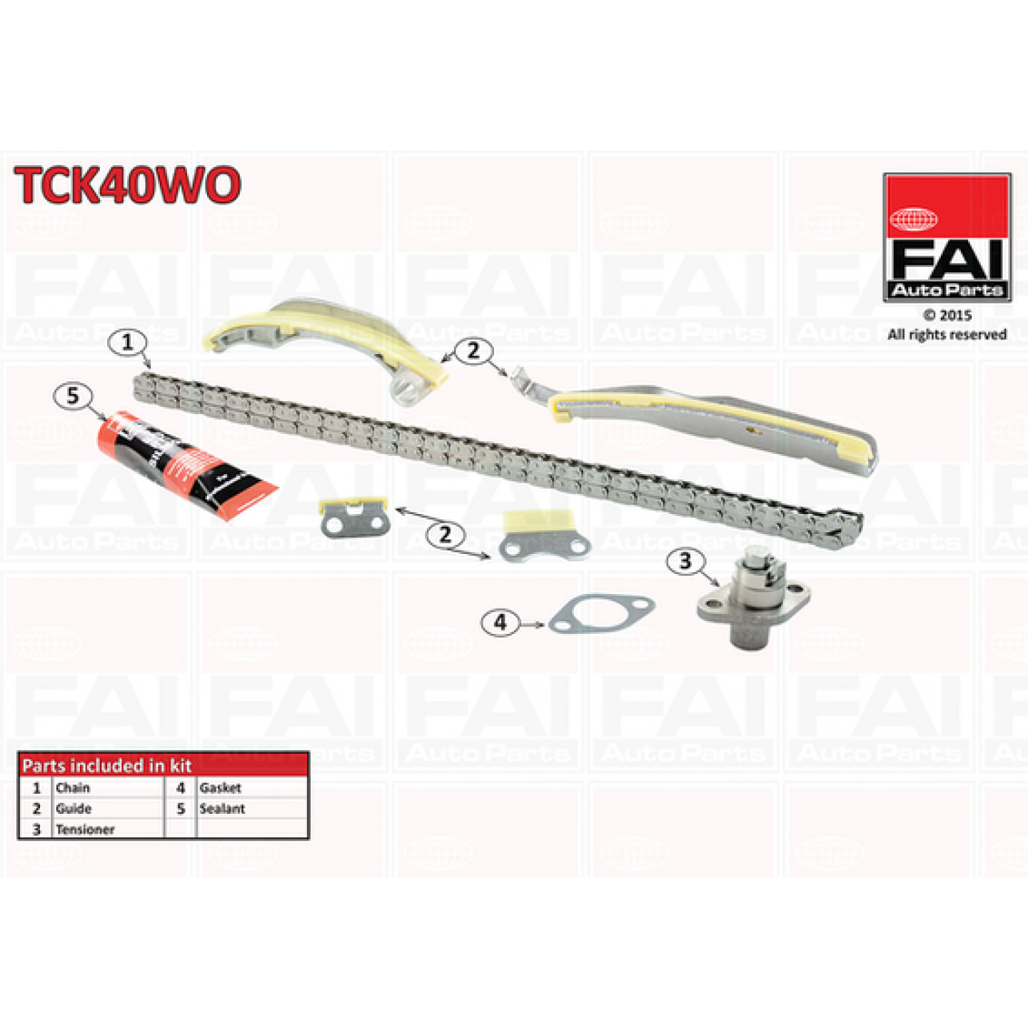 Kit catena distribuzione FAI AutoParts TCK40WO