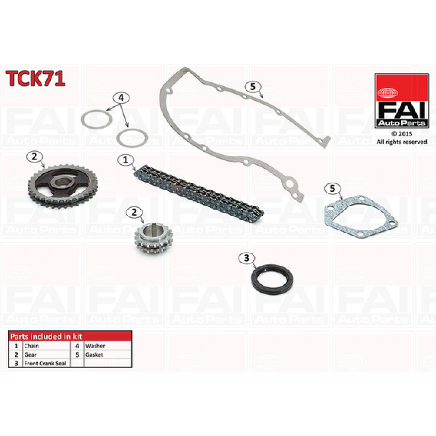Steuerkettensatz FAI AutoParts TCK71