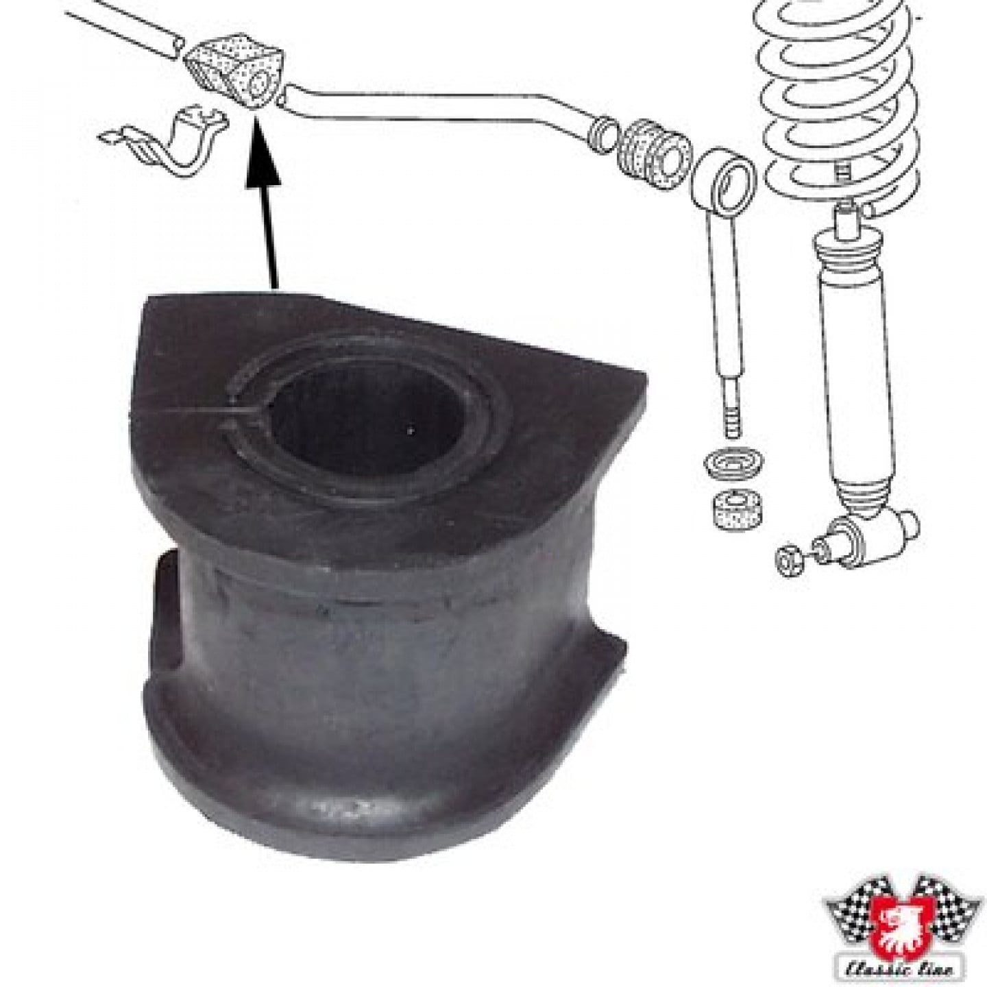 Lagerbuchse, Stabilisator JP GROUP 1140600600