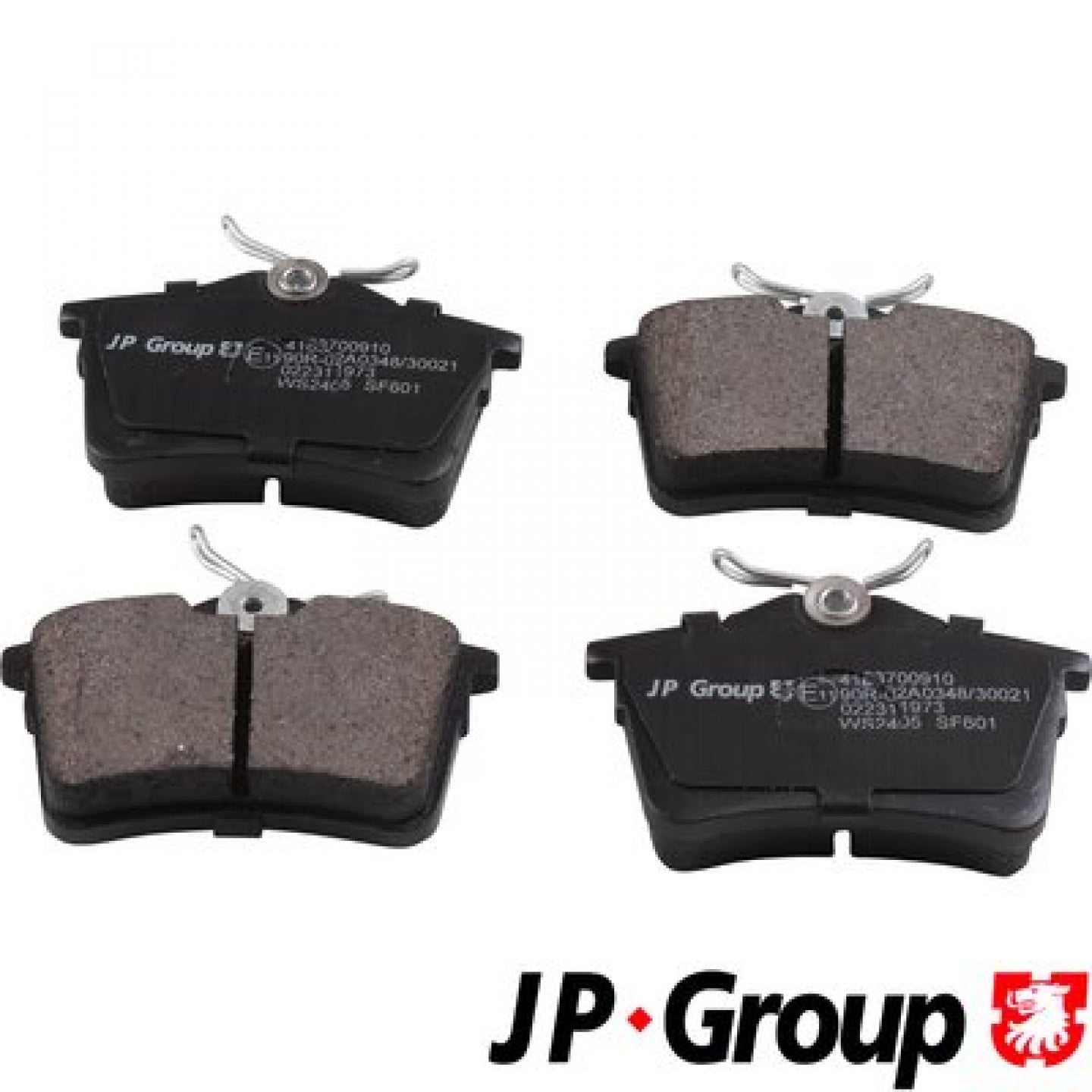 Sada brzdových destiček, kotoučová brzda JP GROUP 4163700910