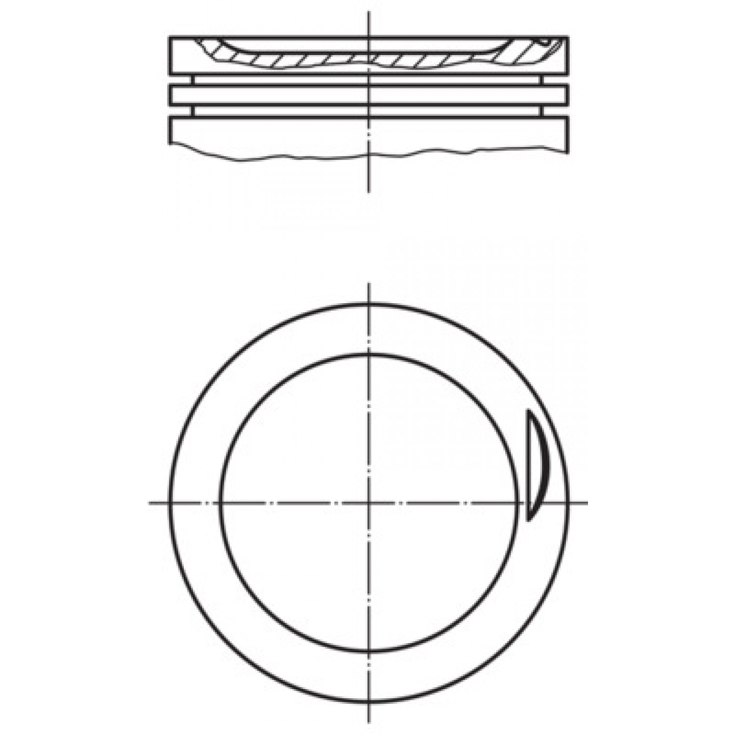 Píst MAHLE ORIGINAL 030 83 00