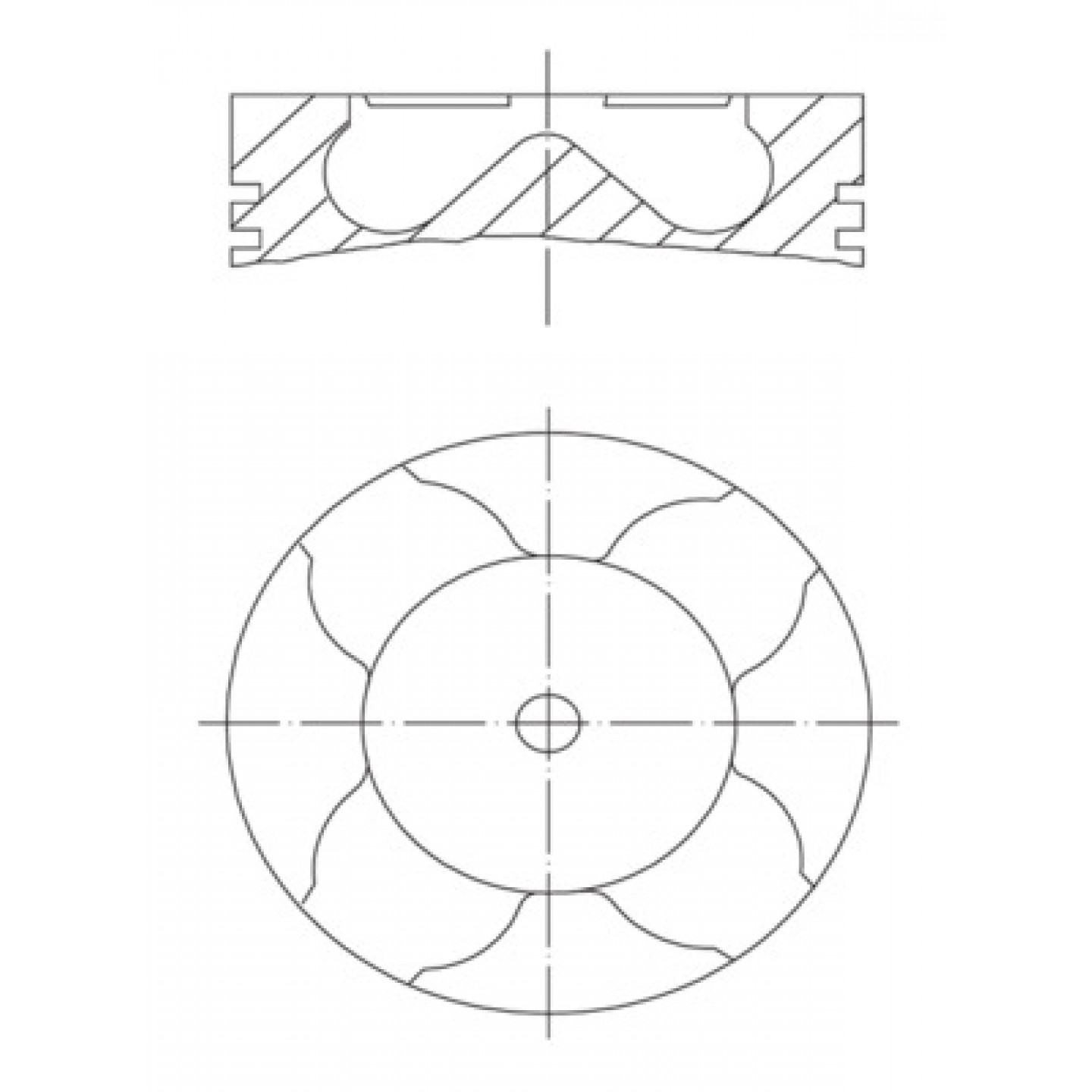 Поршень MAHLE ORIGINAL 081 PI 00103 002 - Trodo.lv