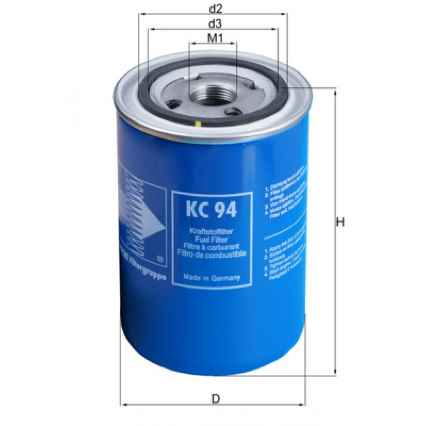 Kraftstofffilter MAHLE ORIGINAL KC 94