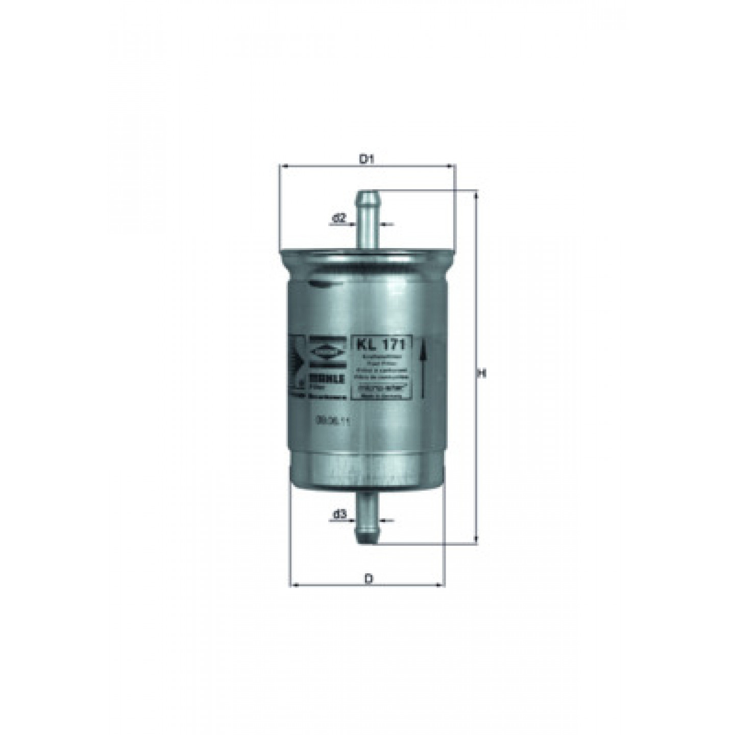Palivový filtr MAHLE ORIGINAL KL 171