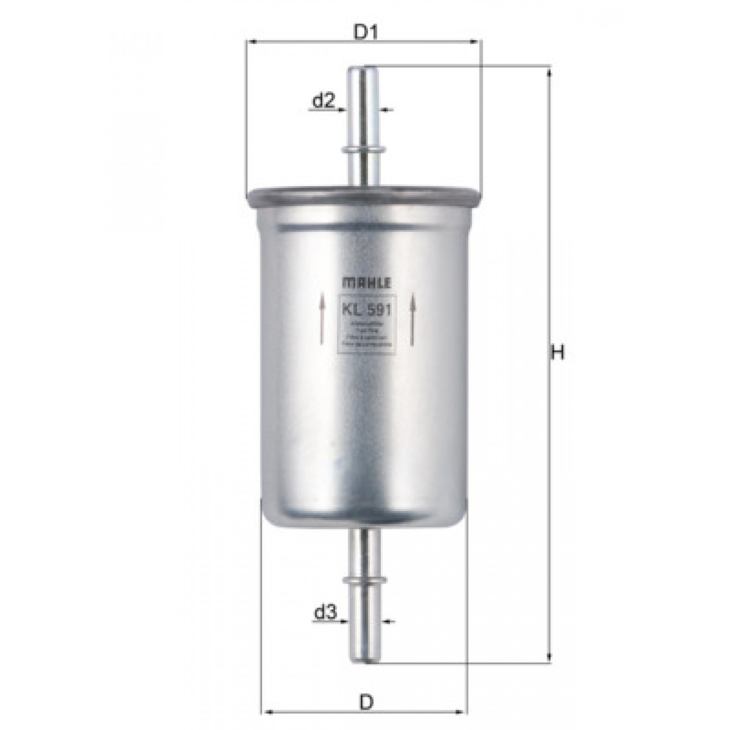 Palivový filtr MAHLE ORIGINAL KL 591