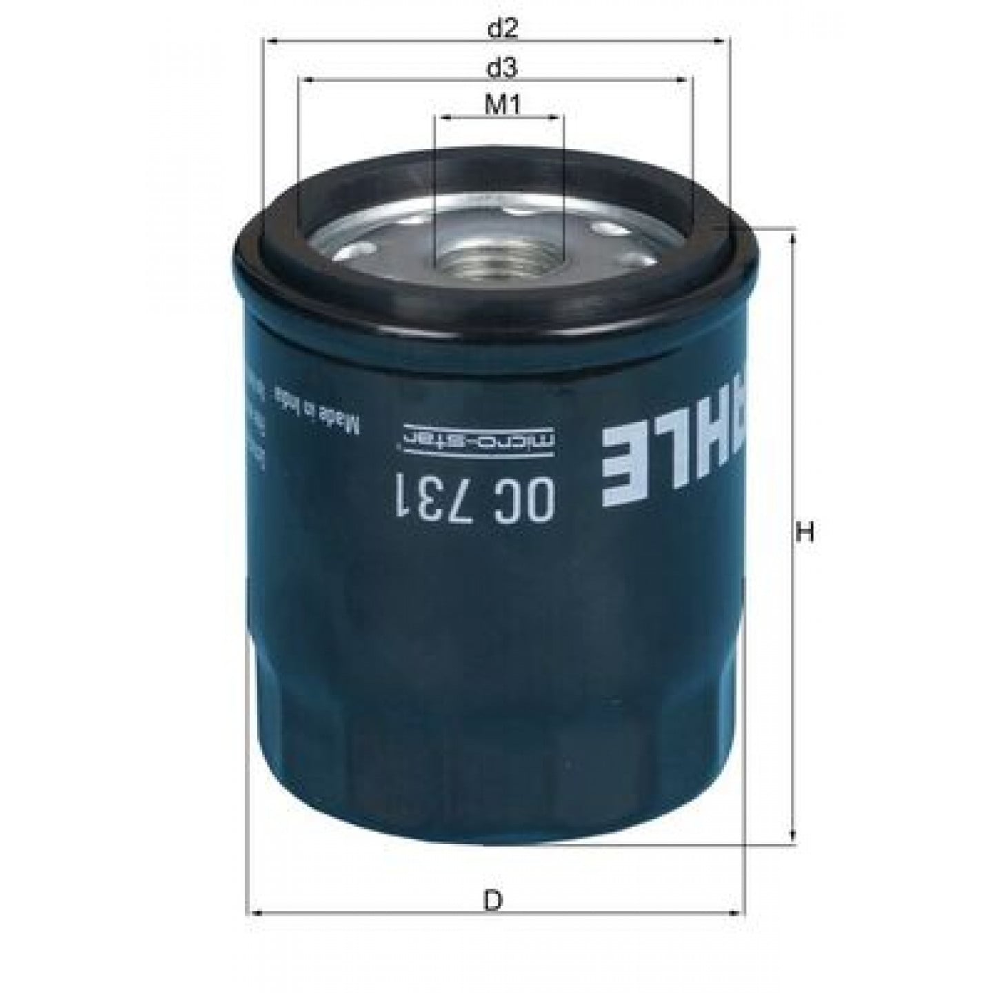فلتر الزيت MAHLE ORIGINAL OC 731