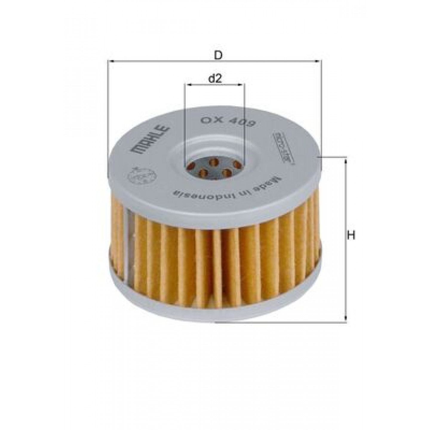 Filtr oleju MAHLE ORIGINAL OX 409