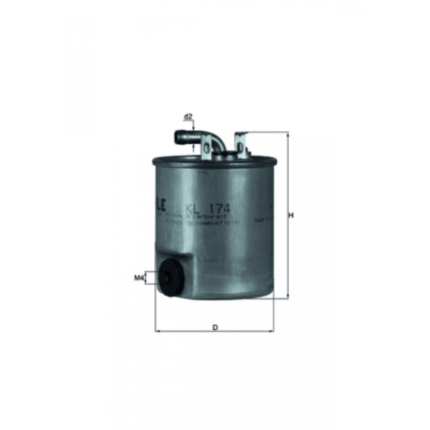 Kraftstofffilter MAHLE ORIGINAL KL 174