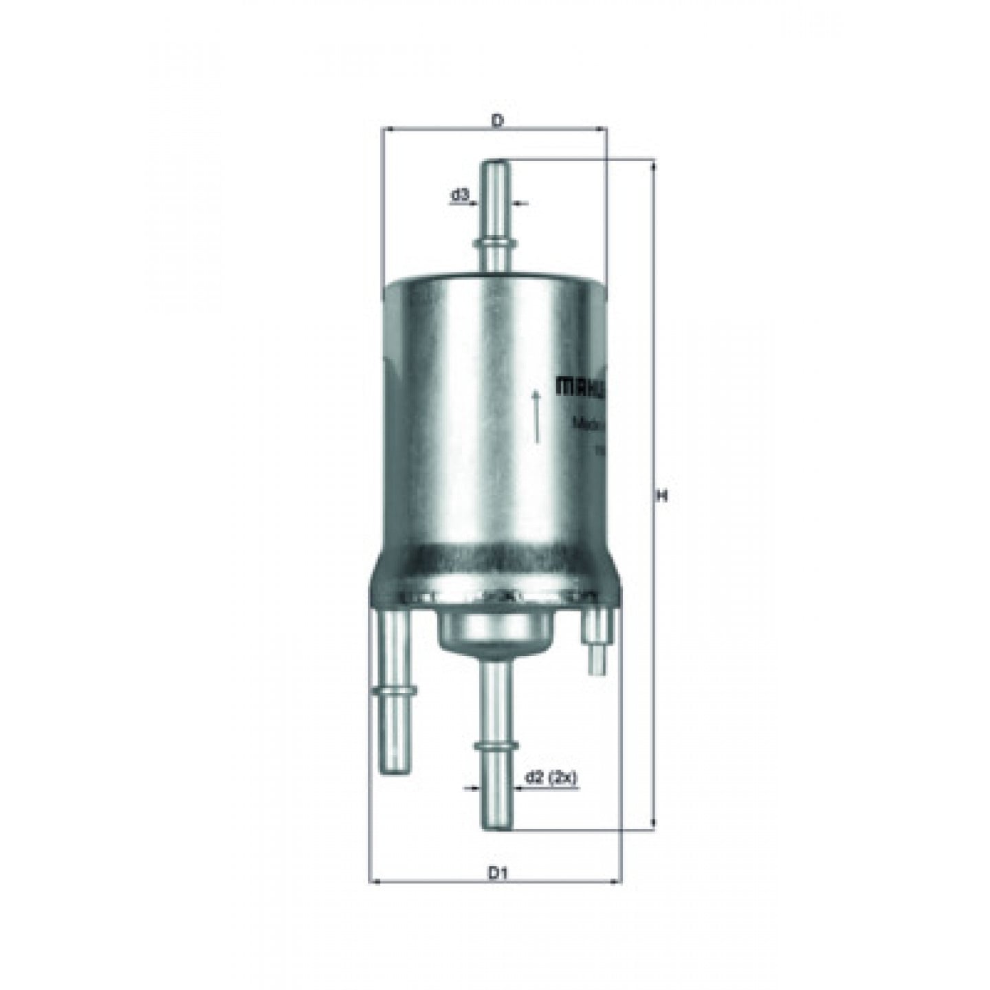 Brandstoffilter MAHLE ORIGINAL KL 156/1