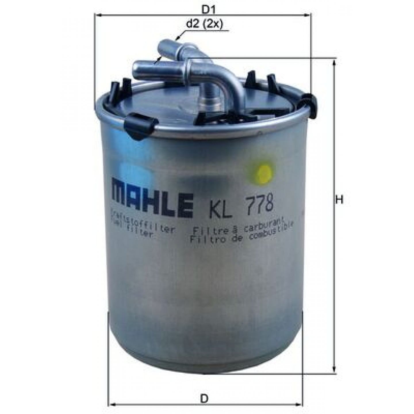 Brændstof-filter MAHLE ORIGINAL KL 778