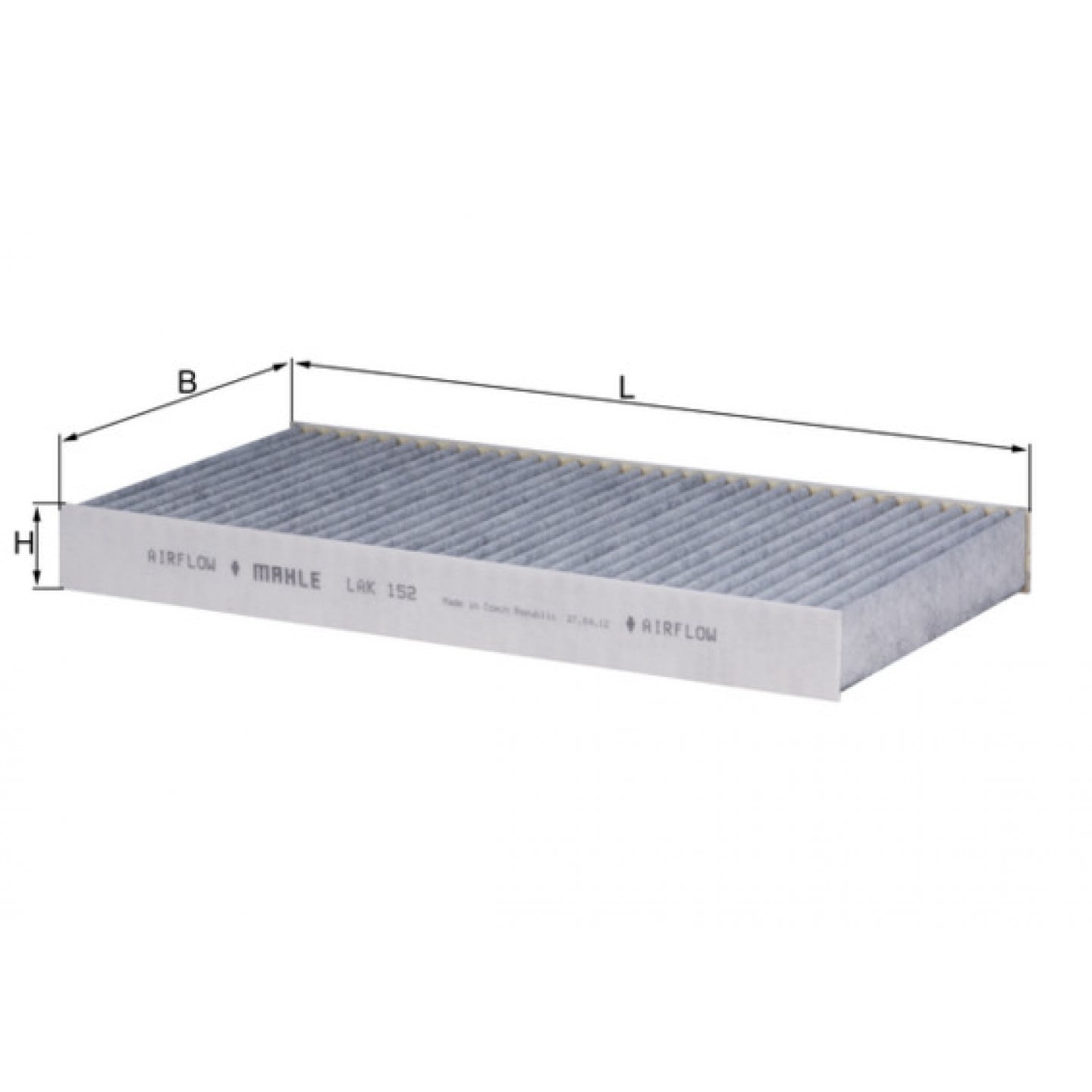 Filter, indvendig luft MAHLE ORIGINAL LAK 152
