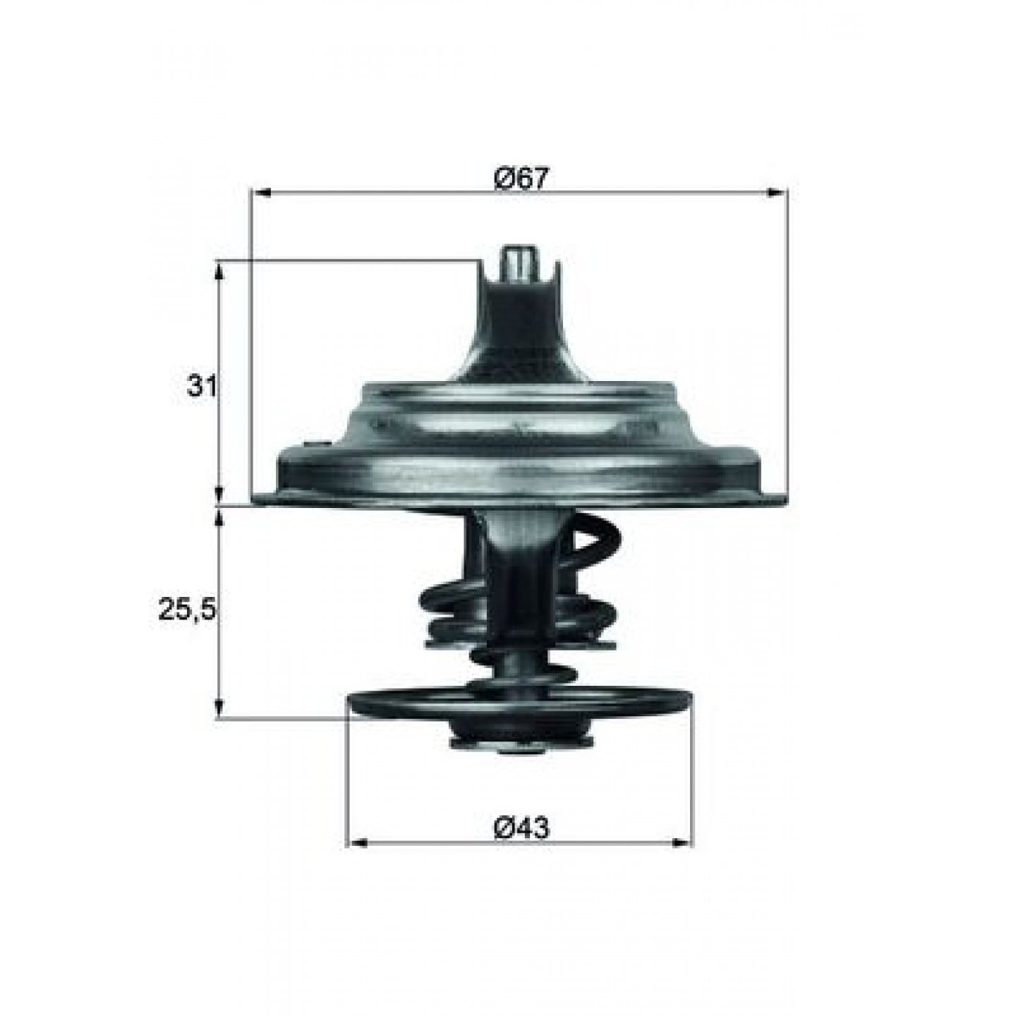 Thermostat, Kühlmittel MAHLE ORIGINAL TX 23 83D