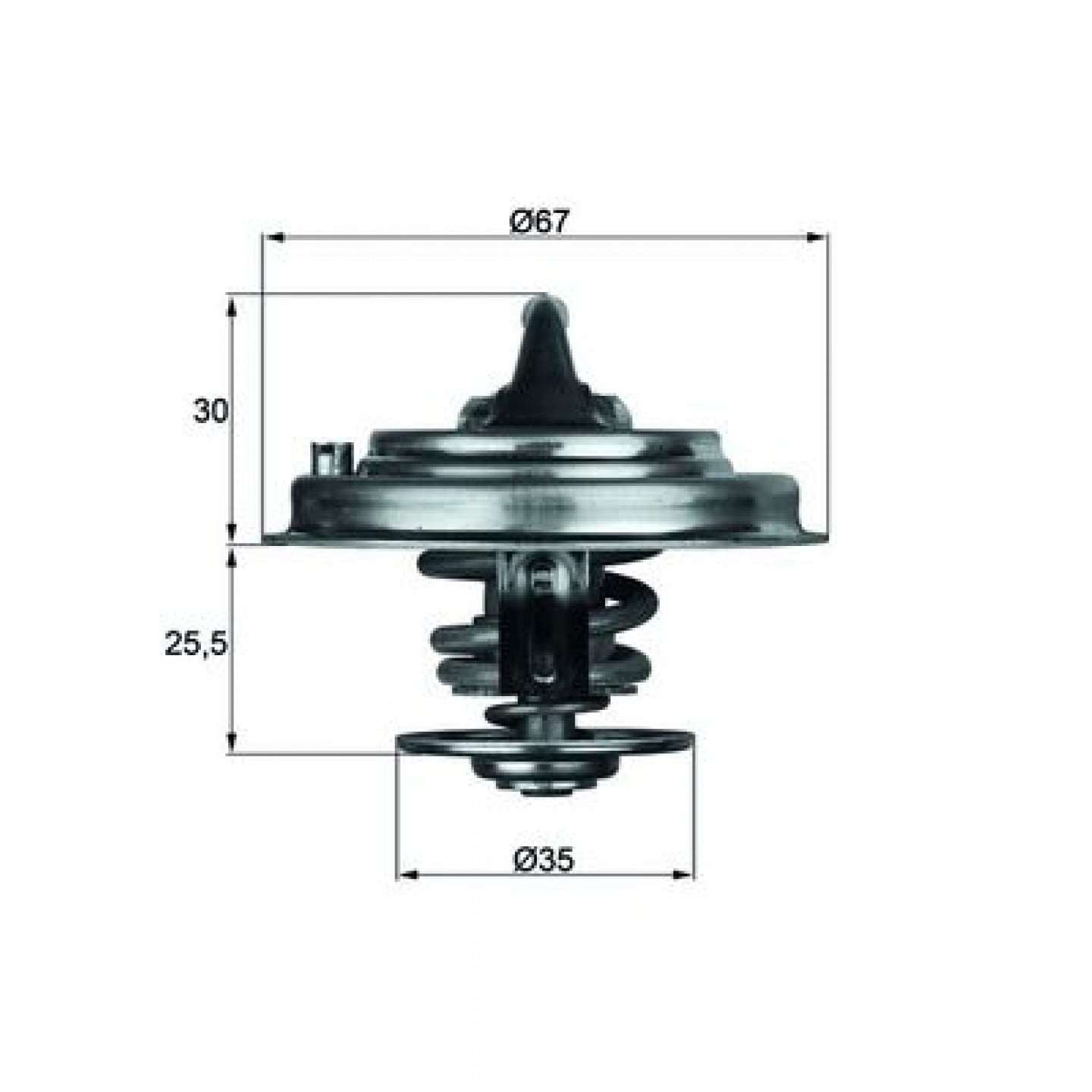 Thermostat, Kühlmittel MAHLE ORIGINAL TX 30 87D
