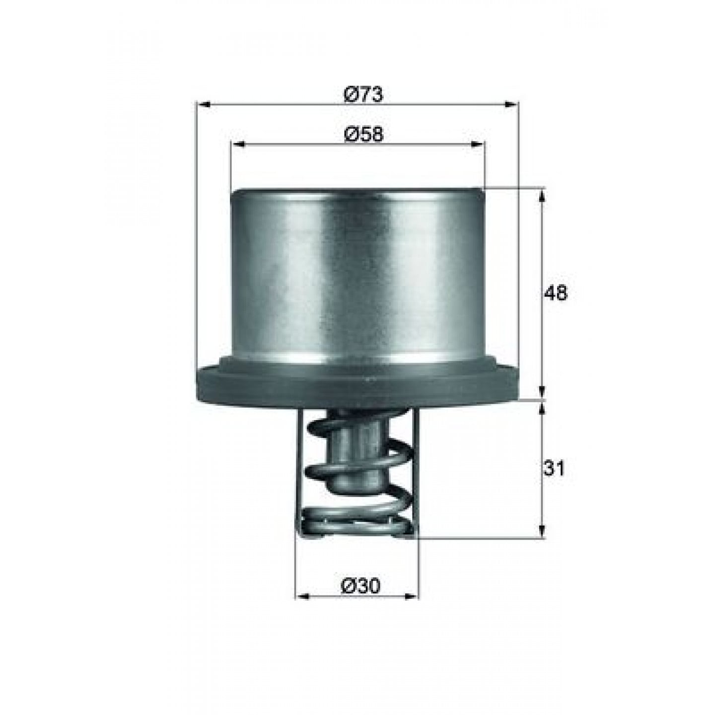 Termostat, kølemiddel MAHLE ORIGINAL THD 2 89