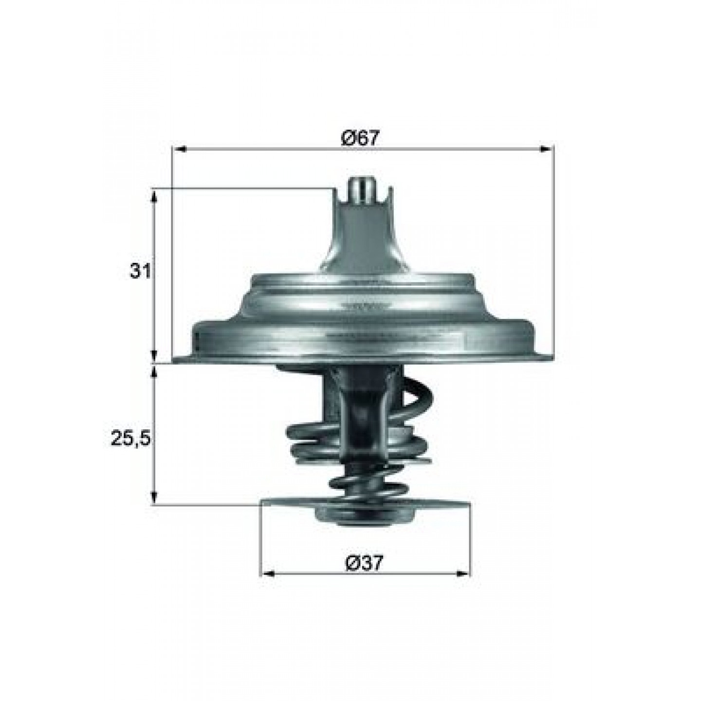 Thermostat, Kühlmittel MAHLE ORIGINAL TX 25 87D