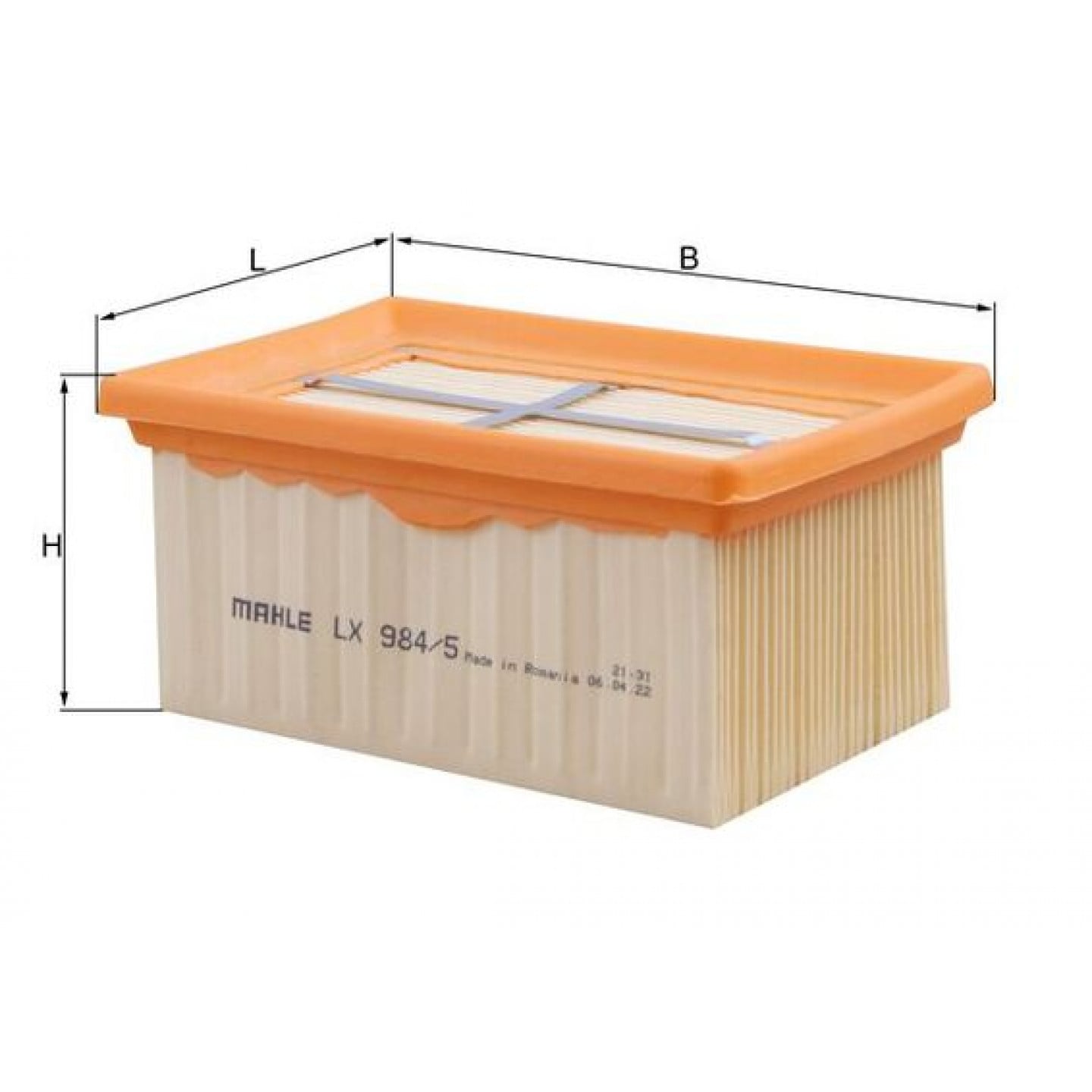Luchtfilter MAHLE ORIGINAL LX 984/5