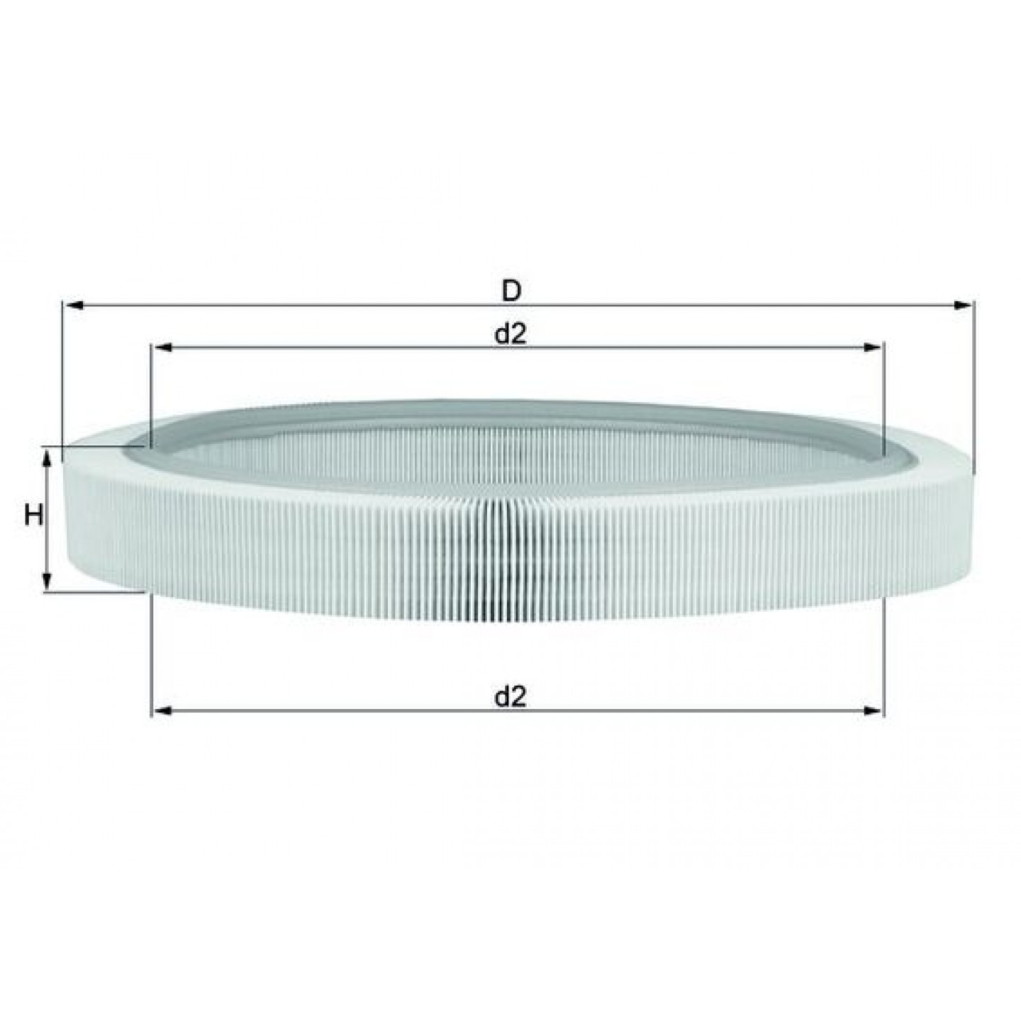 Filtro aria MAHLE ORIGINAL LX 61
