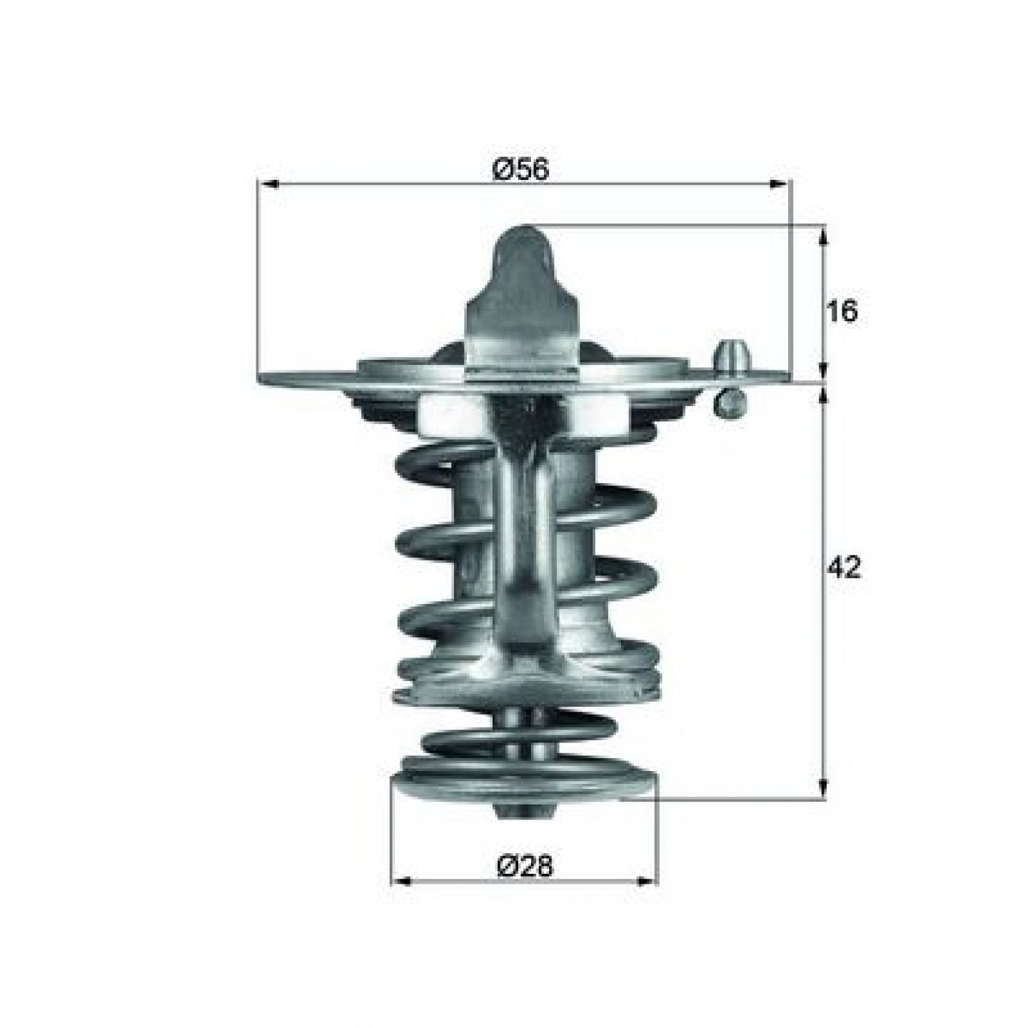 Termostat, chladivo MAHLE ORIGINAL TX 83 76D