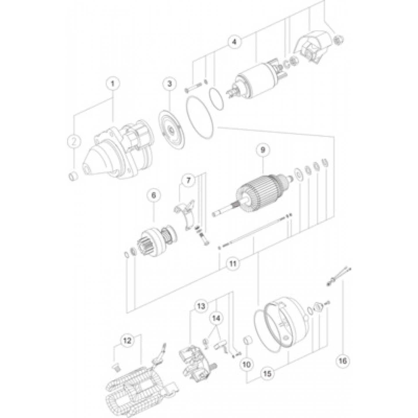 Startmotor / Starter MAHLE ORIGINAL MS 277