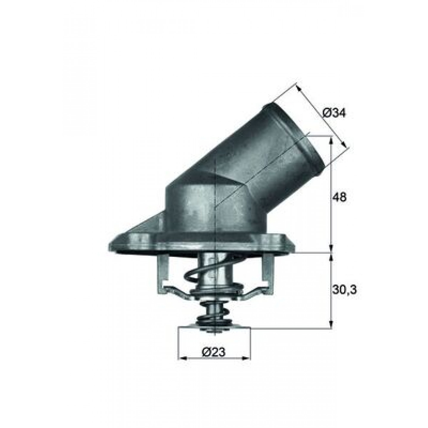 Thermostat, Kühlmittel MAHLE ORIGINAL TI 224 92