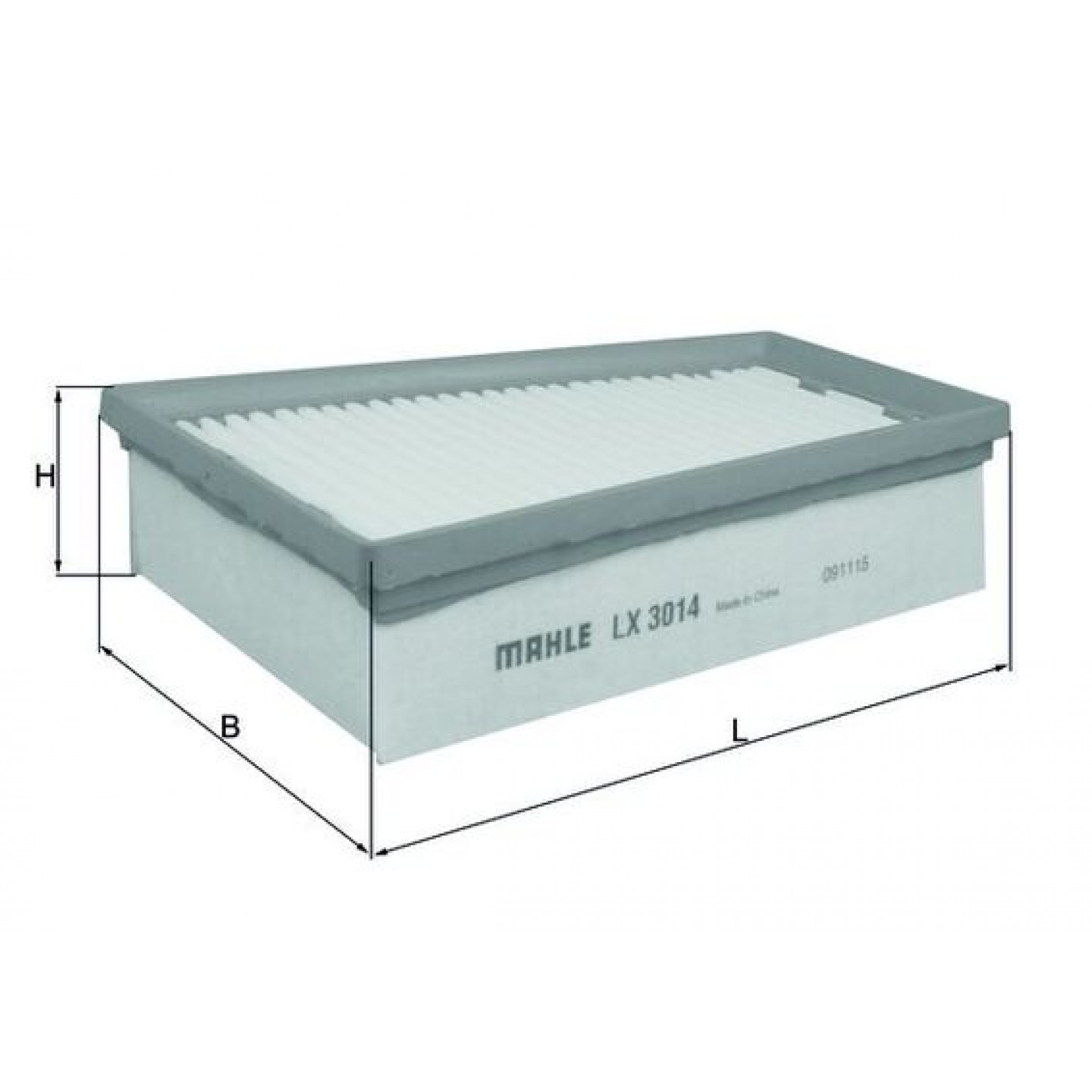 Vzduchový filtr MAHLE ORIGINAL LX 3014