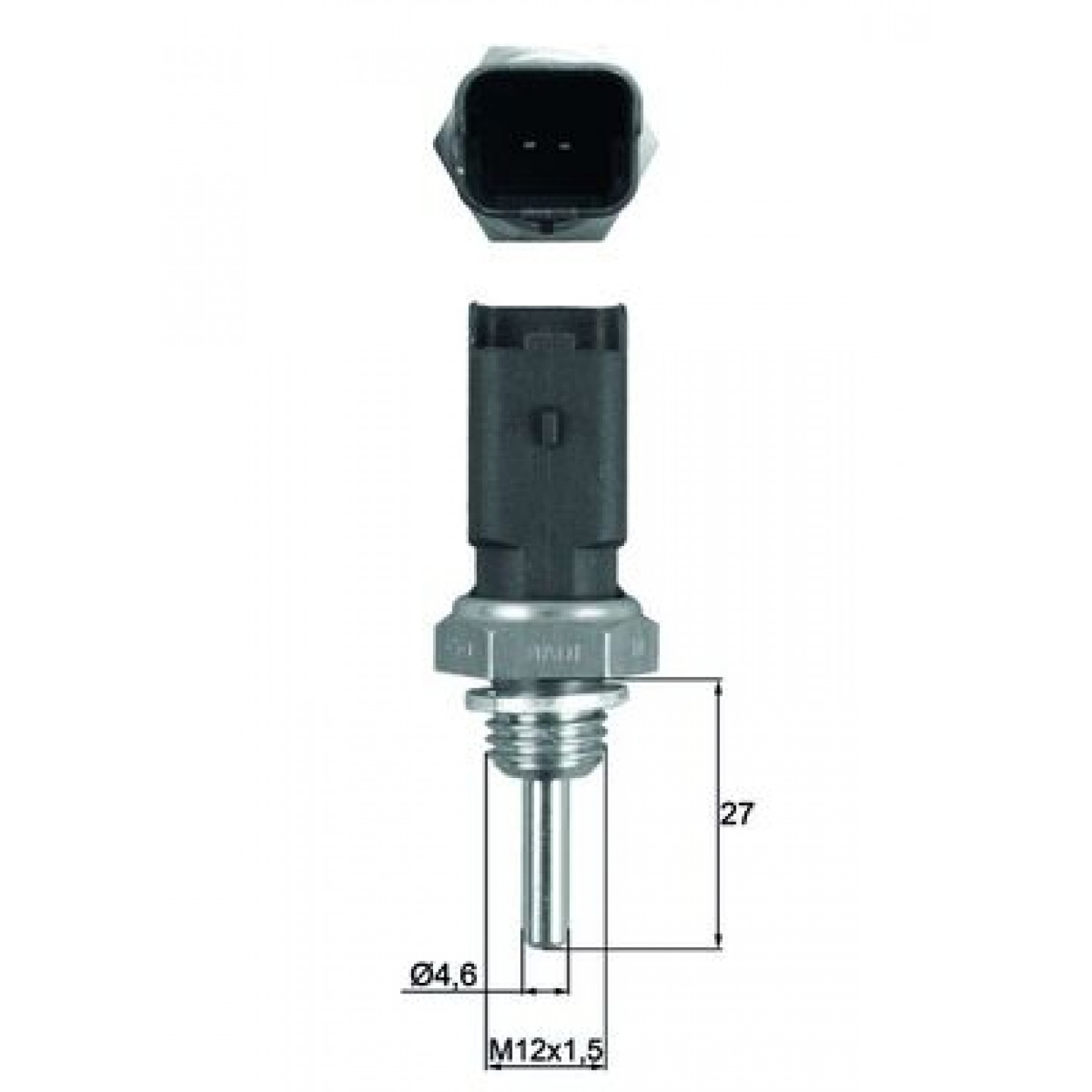 Sensor, koelvloeistoftemperatuur MAHLE ORIGINAL TSE 25