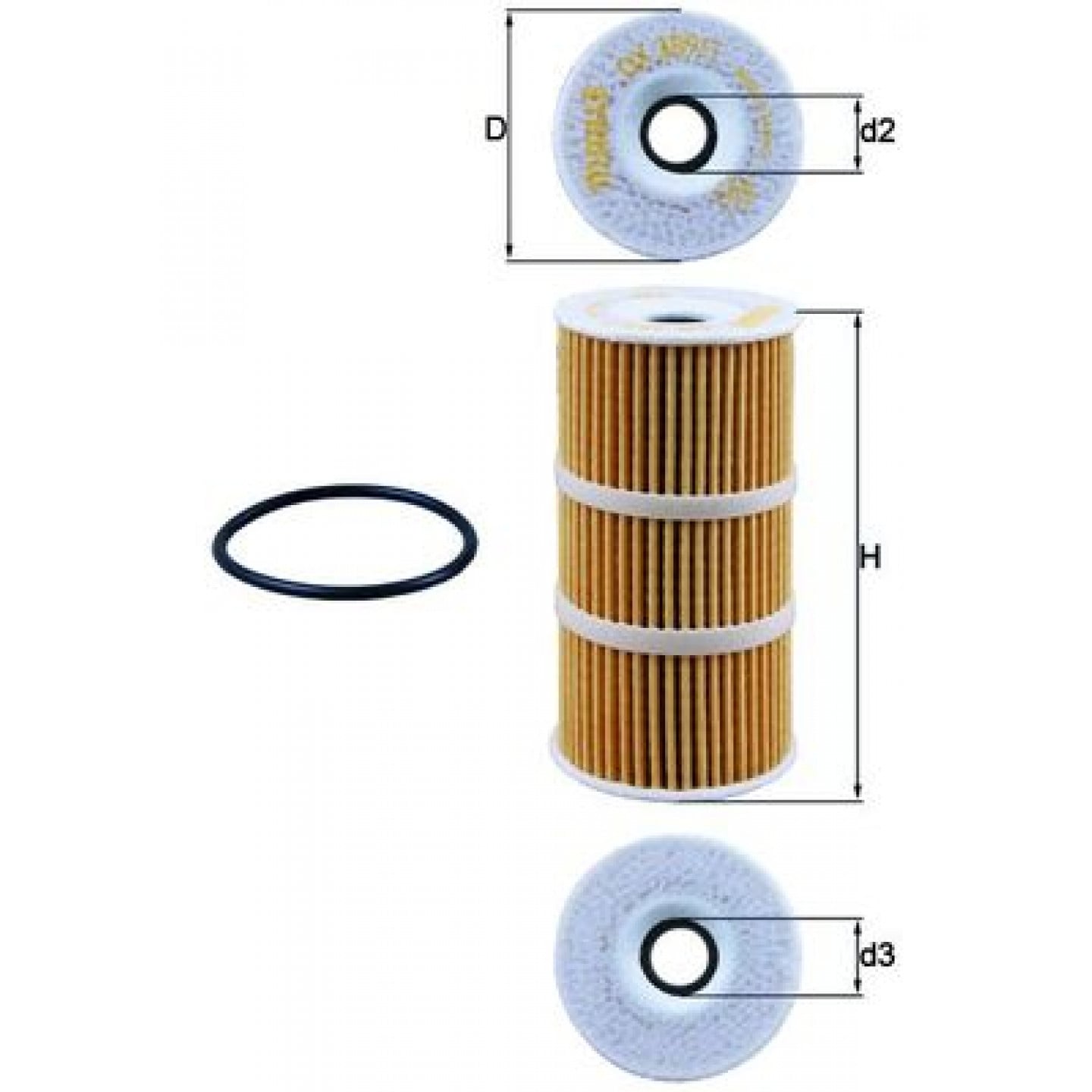 Oliefilter MAHLE ORIGINAL OX 389/1D