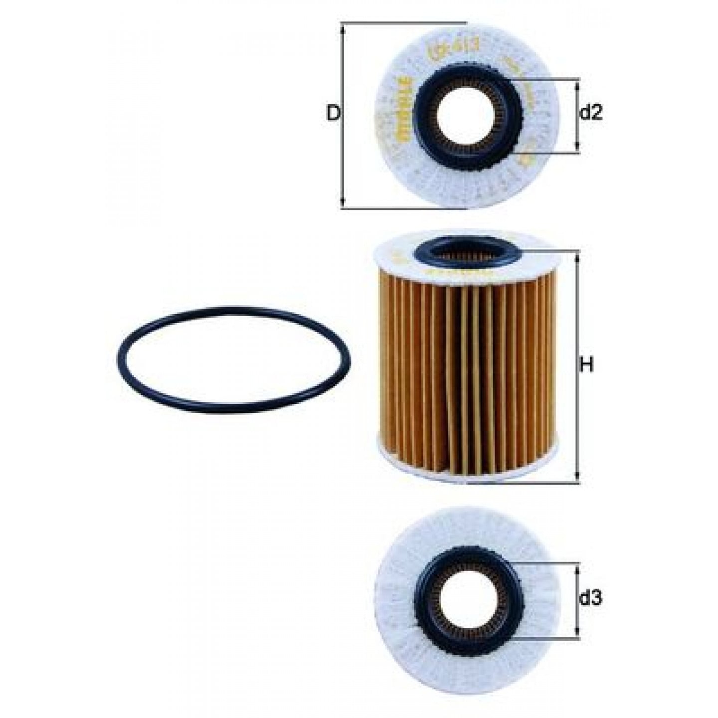 Olejový filtr MAHLE ORIGINAL OX 413D2