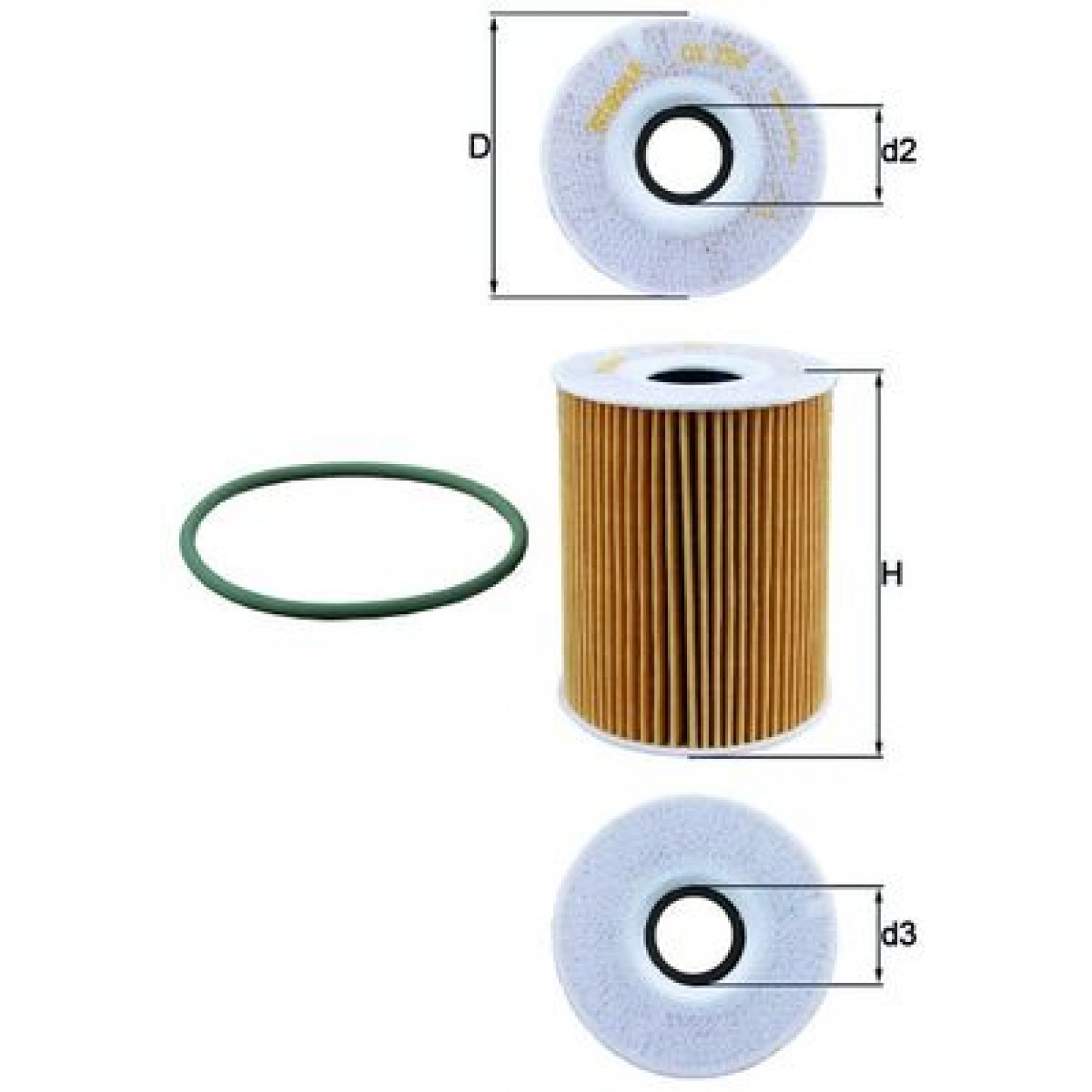 Filtro olio MAHLE ORIGINAL OX 254D5