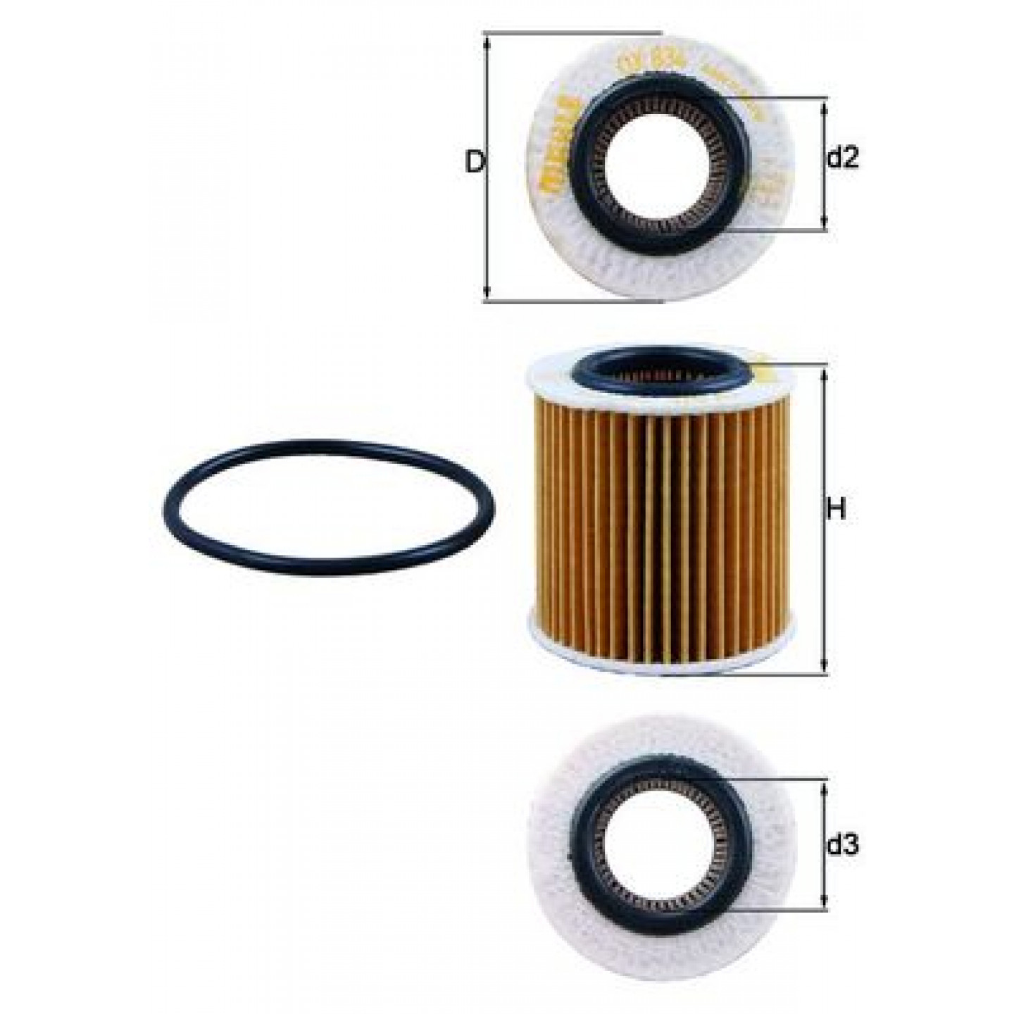 Filtr oleju MAHLE ORIGINAL OX 834D