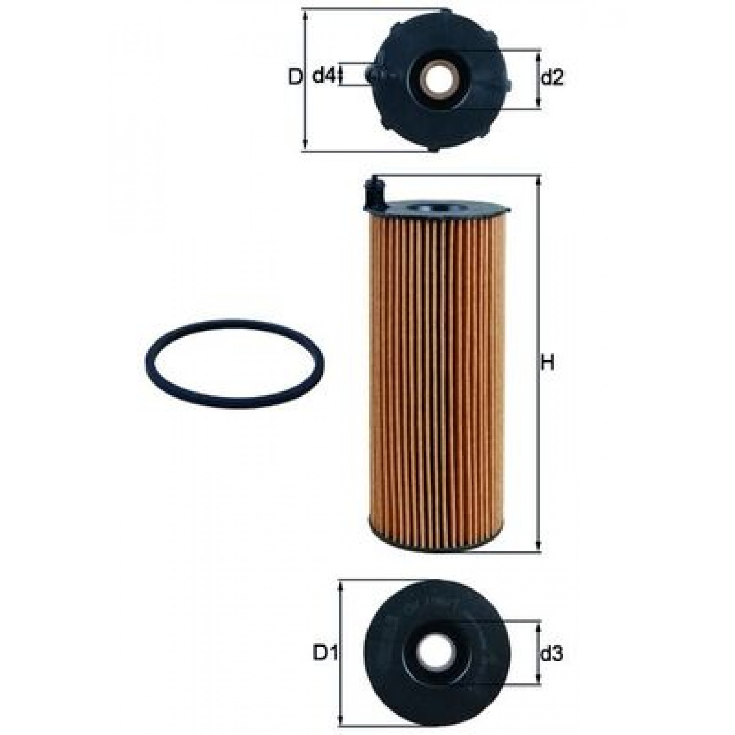Filtre à huile MAHLE ORIGINAL OX 196/1D
