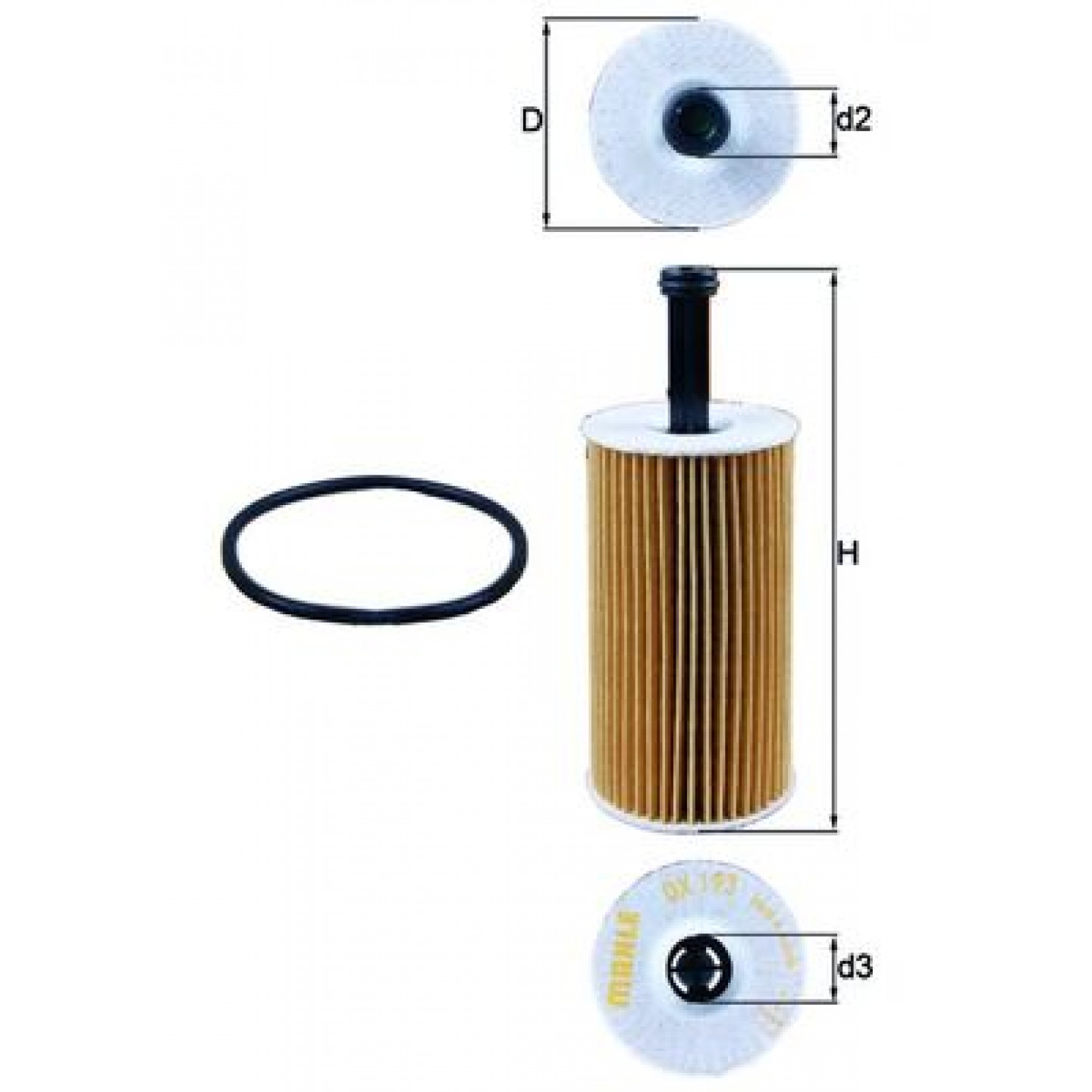 Filtro olio MAHLE ORIGINAL OX 193D