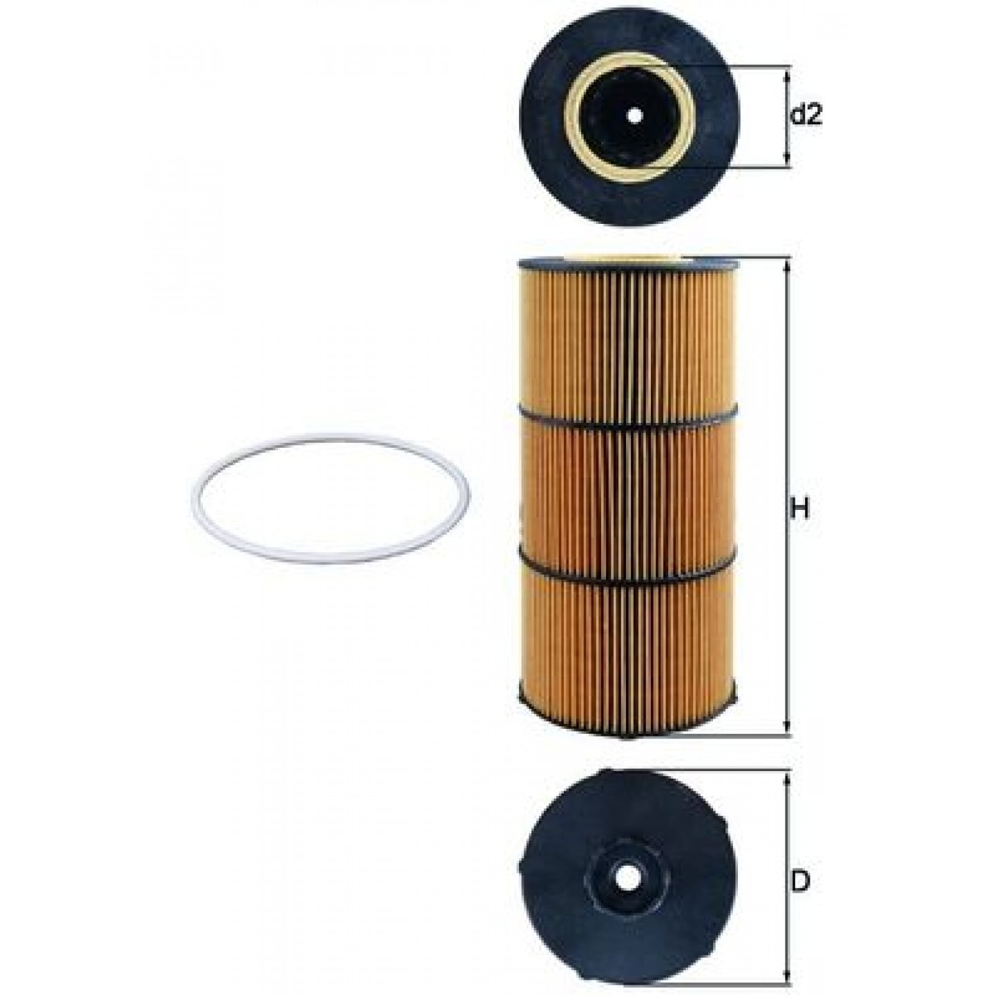 Olejový filtr MAHLE ORIGINAL OX 832D