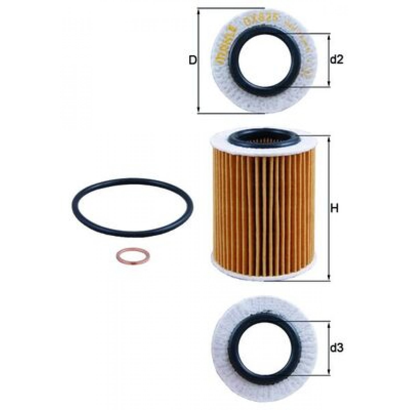 Filtr oleju MAHLE ORIGINAL OX 825D
