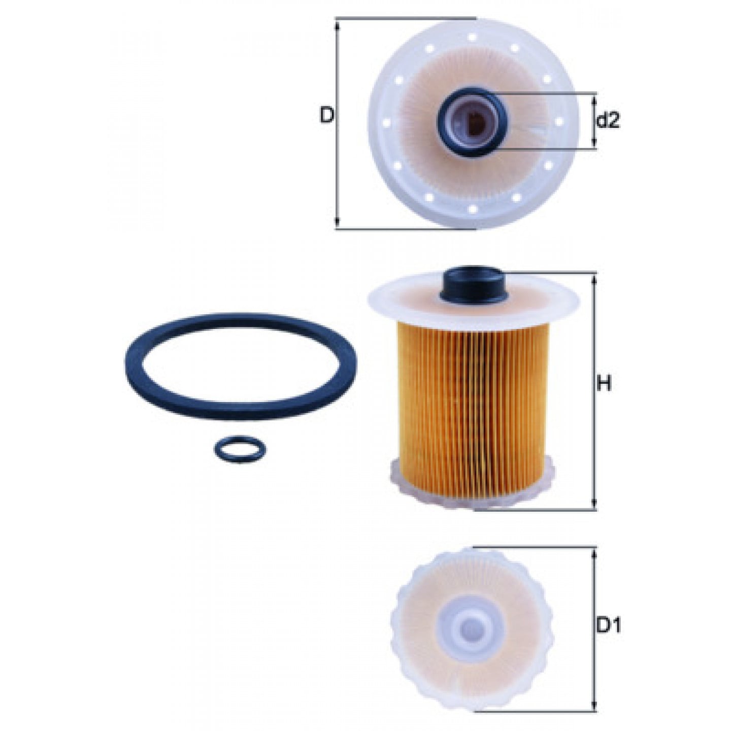 Filtr paliwa MAHLE ORIGINAL KX 81D