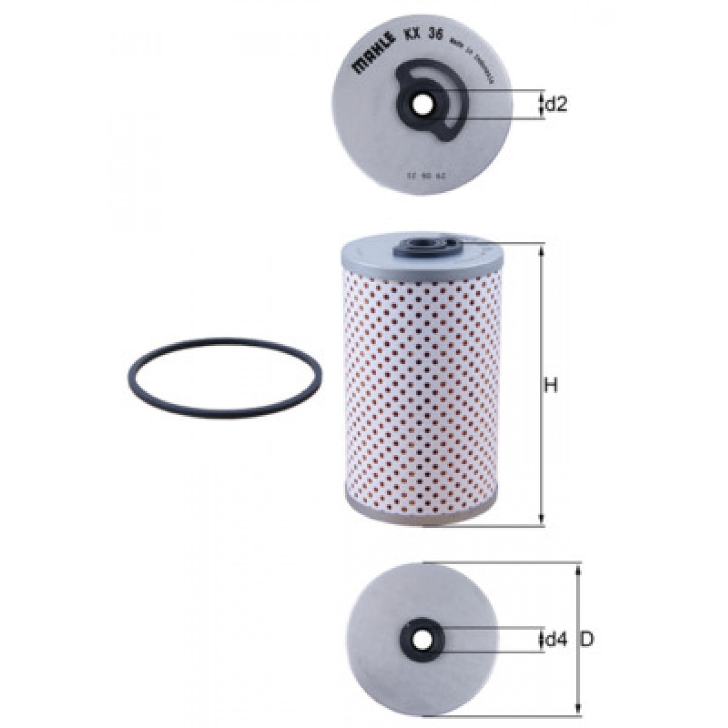Kraftstofffilter MAHLE ORIGINAL KX 36D