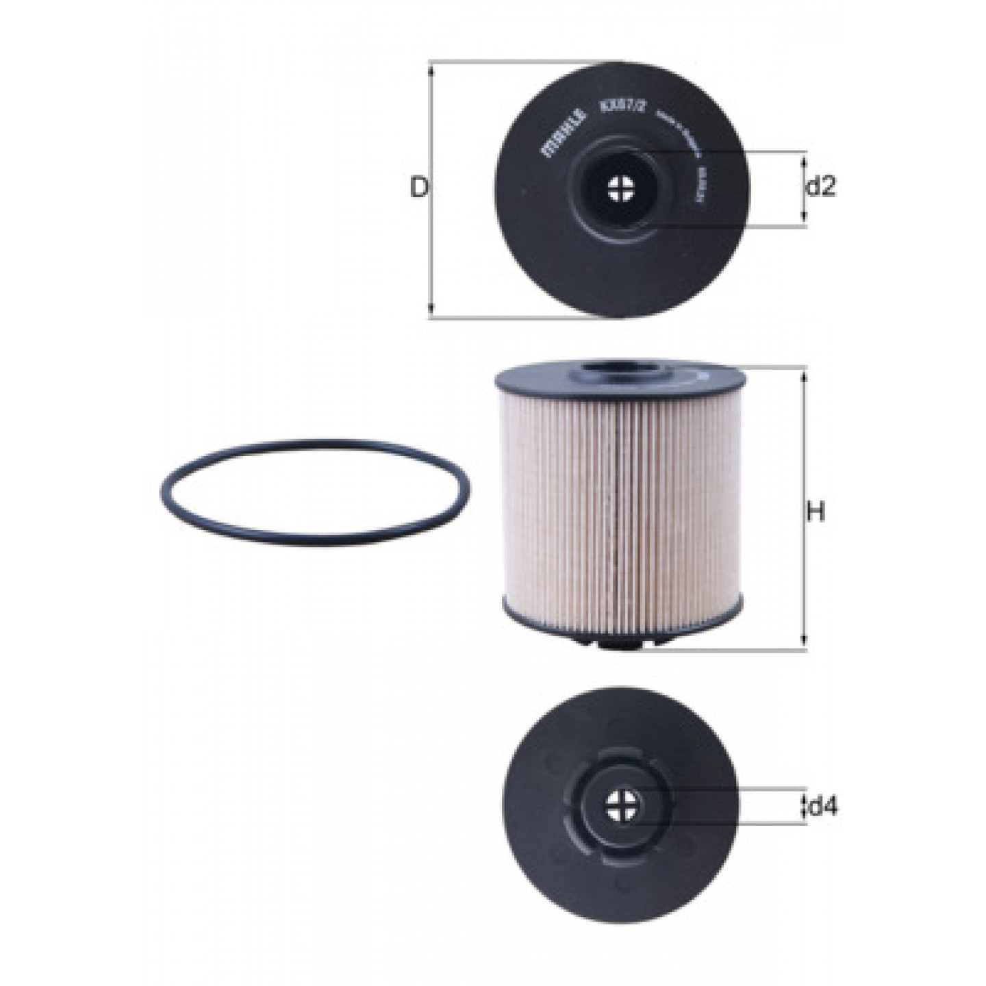 Kraftstofffilter MAHLE ORIGINAL KX 67/2D
