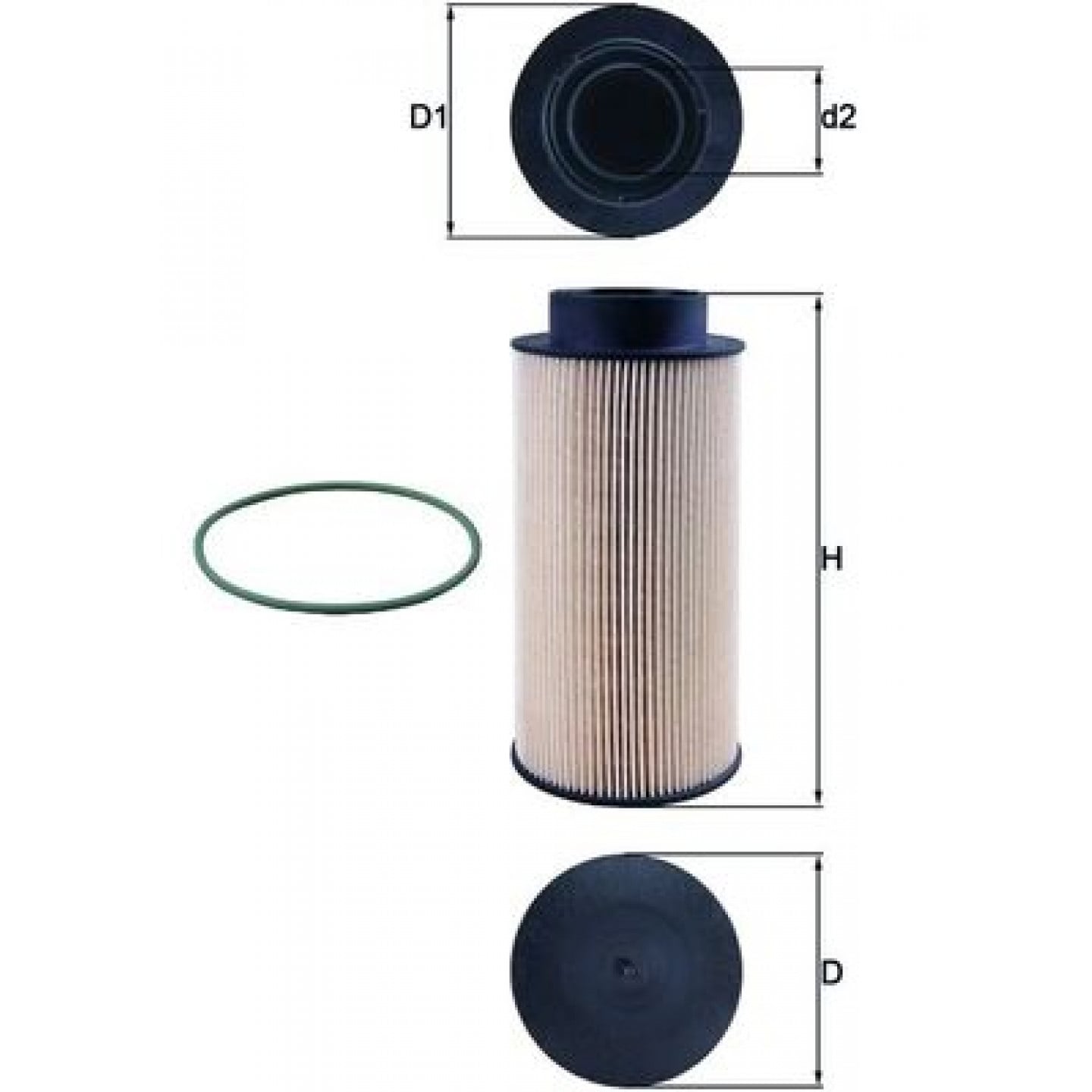 Kraftstofffilter MAHLE ORIGINAL KX 182/1D