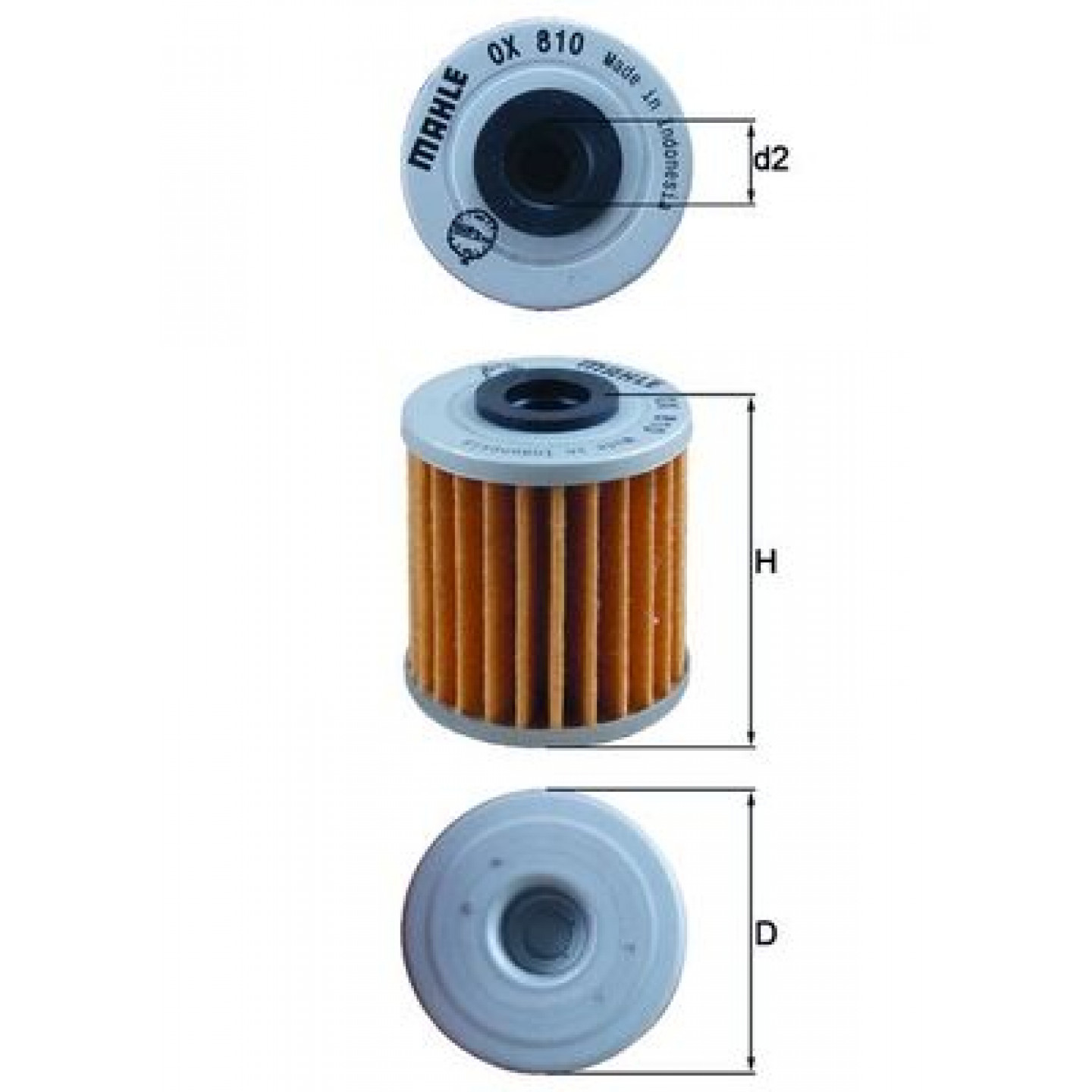 Olejový filtr MAHLE ORIGINAL OX 810