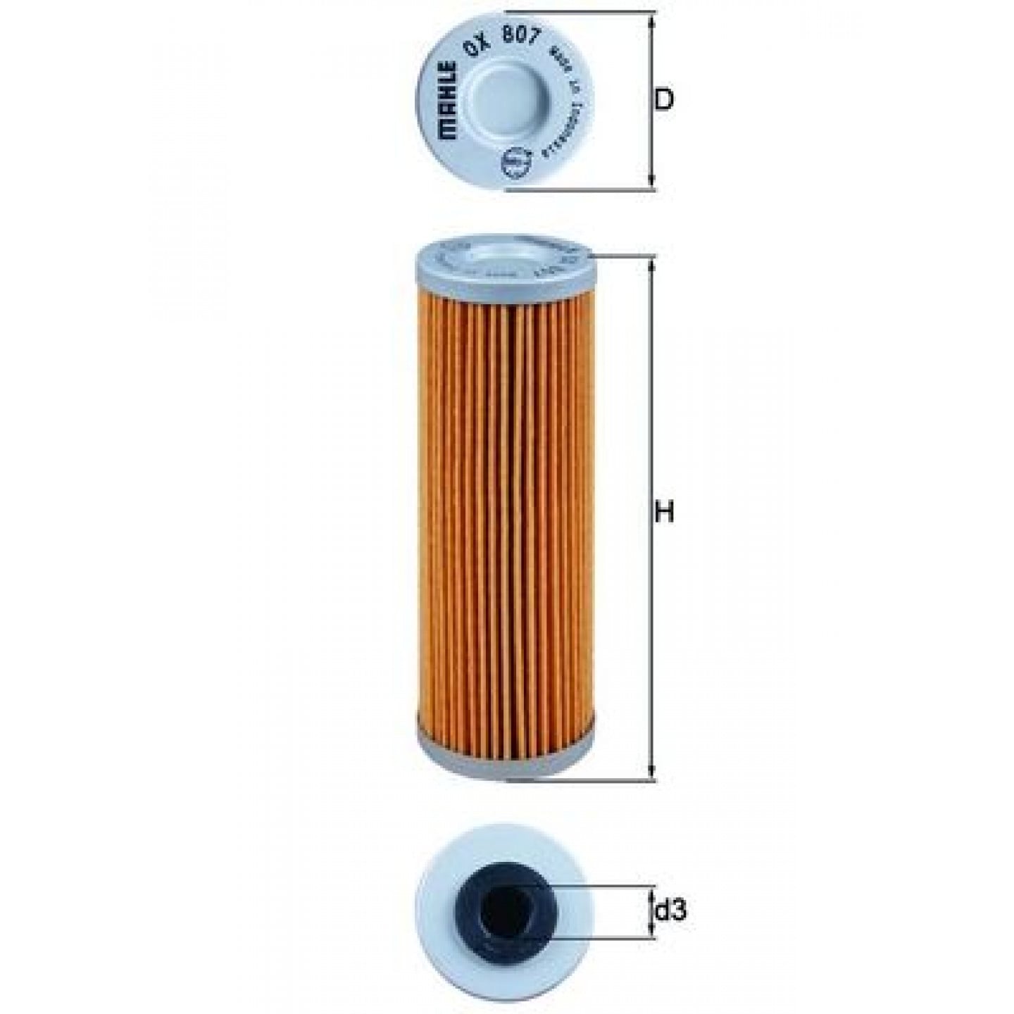 Olejový filtr MAHLE ORIGINAL OX 807
