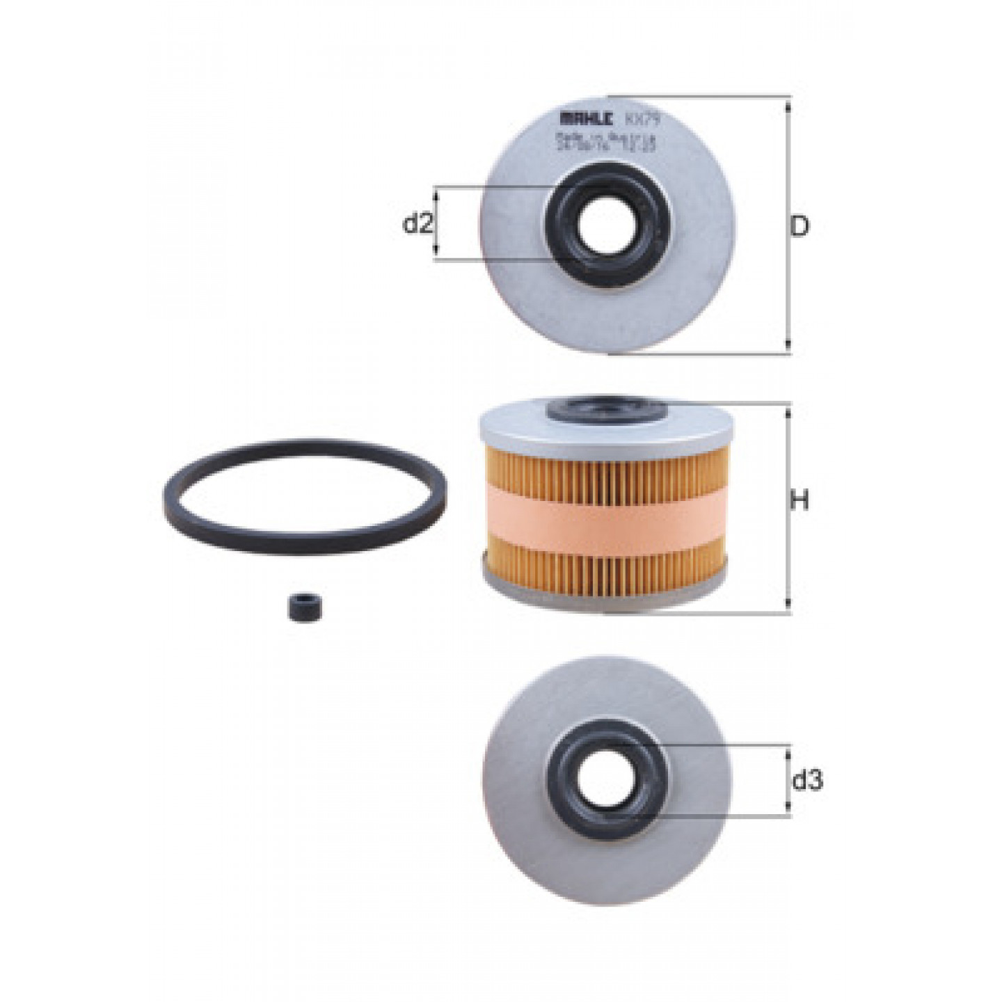 Kraftstofffilter MAHLE ORIGINAL KX 79D