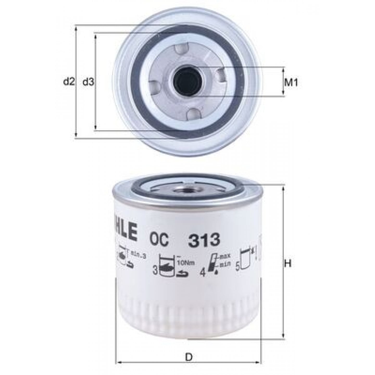 Filtr oleju MAHLE ORIGINAL OC 313