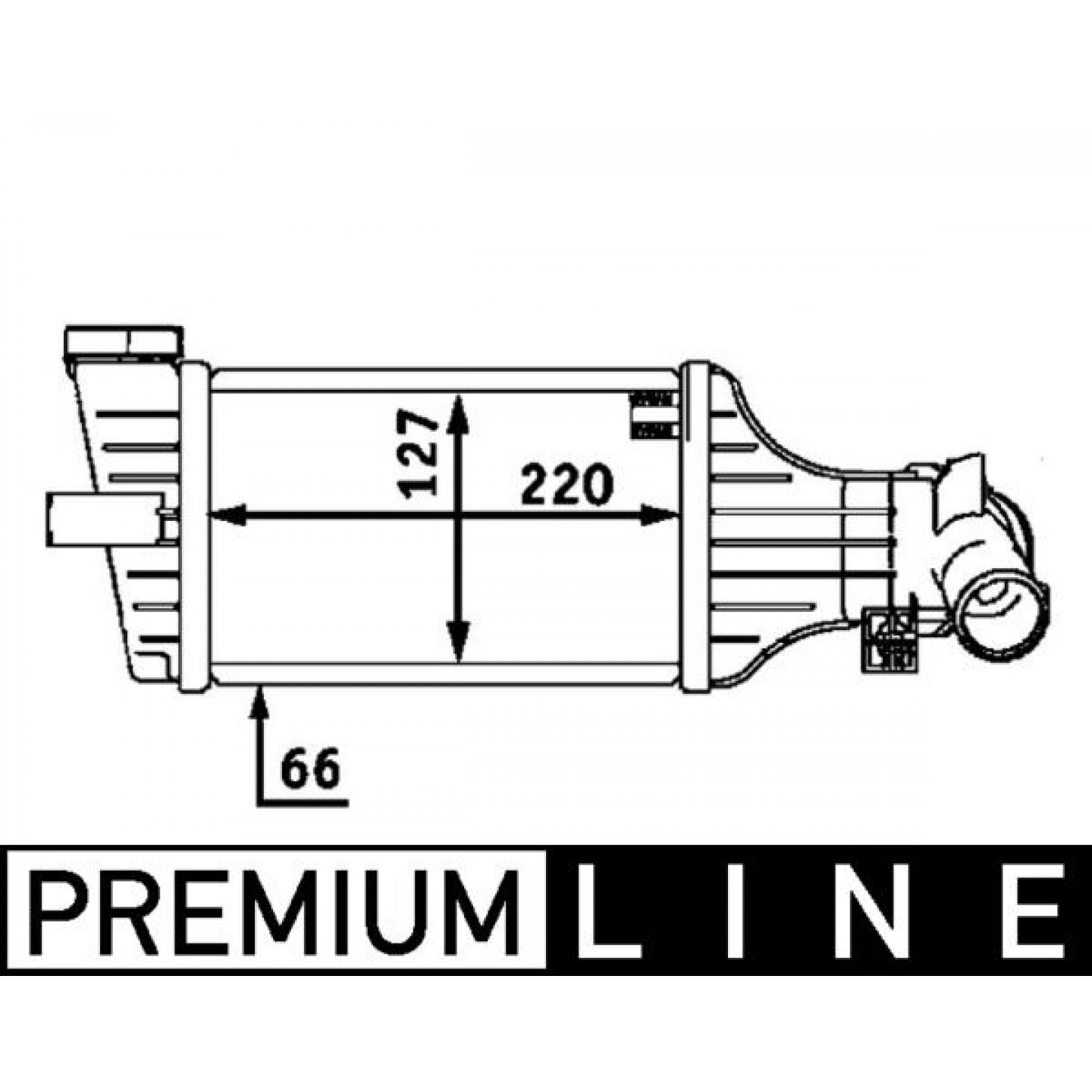 Ladeluftkøler MAHLE ORIGINAL CI 71 000P