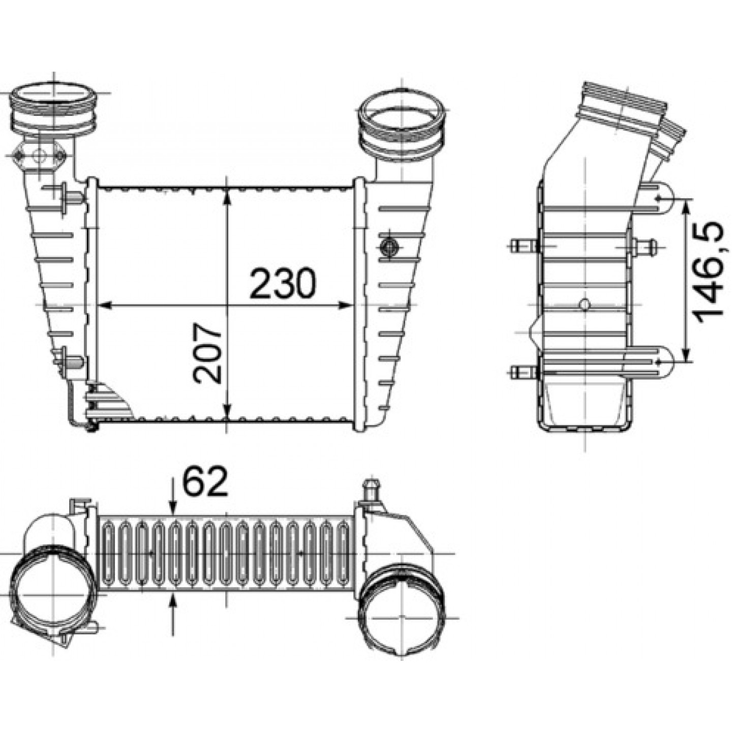 Mezichladič, nabíječka MAHLE ORIGINAL CI 346 000S