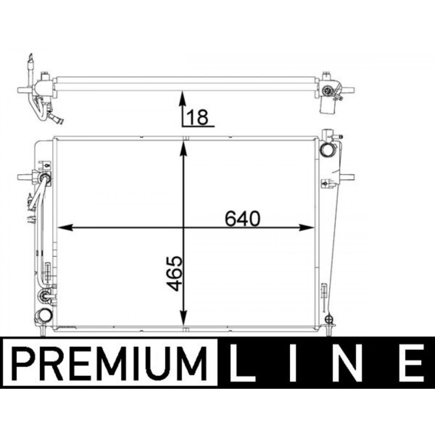 Radiateur MAHLE ORIGINAL CR 1406 000P