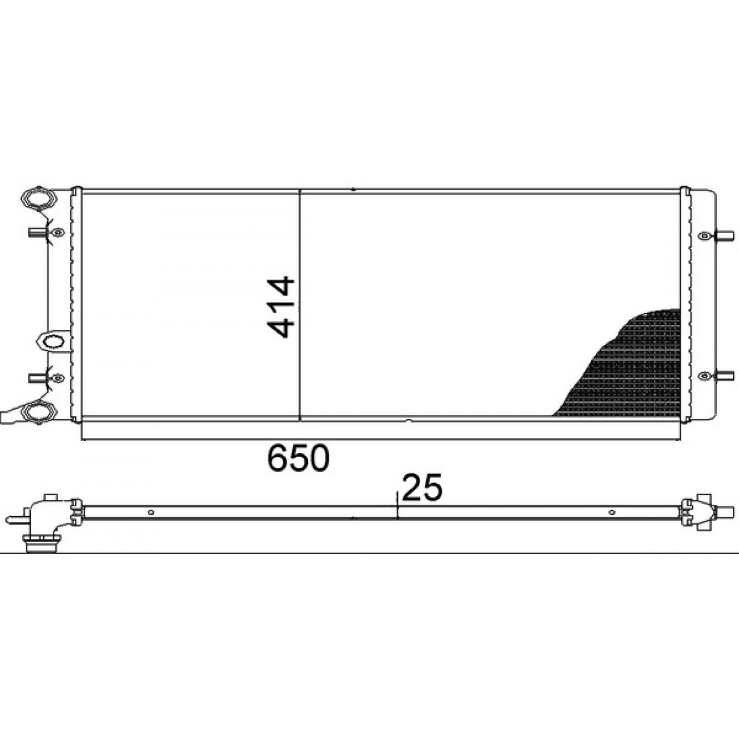 Radiateur MAHLE ORIGINAL CR 368 001S