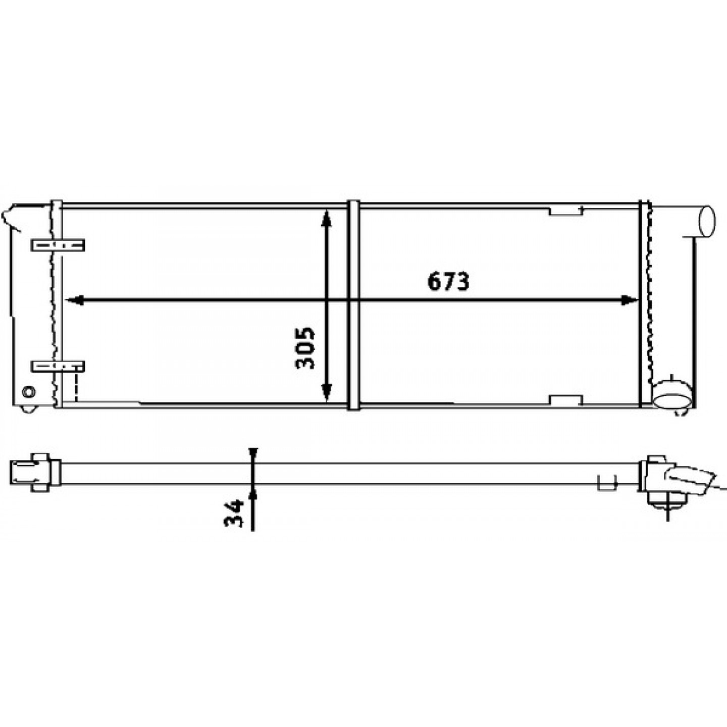 Radiateur MAHLE ORIGINAL CR 407 000S