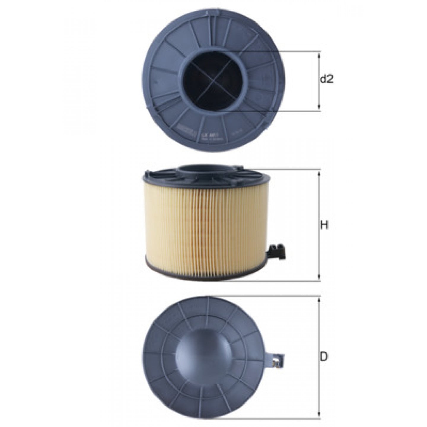 Filtro aria MAHLE ORIGINAL LX 4411
