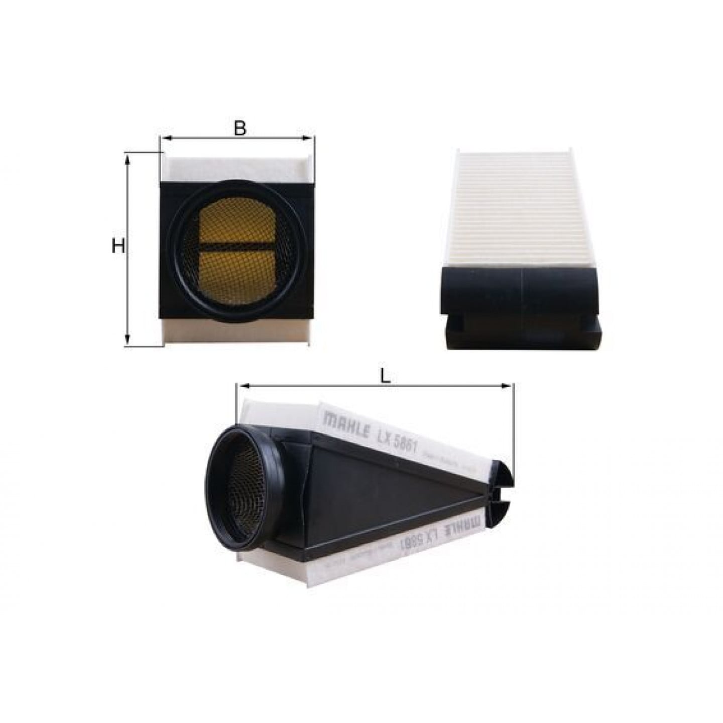 Luftfilter MAHLE ORIGINAL LX 5861