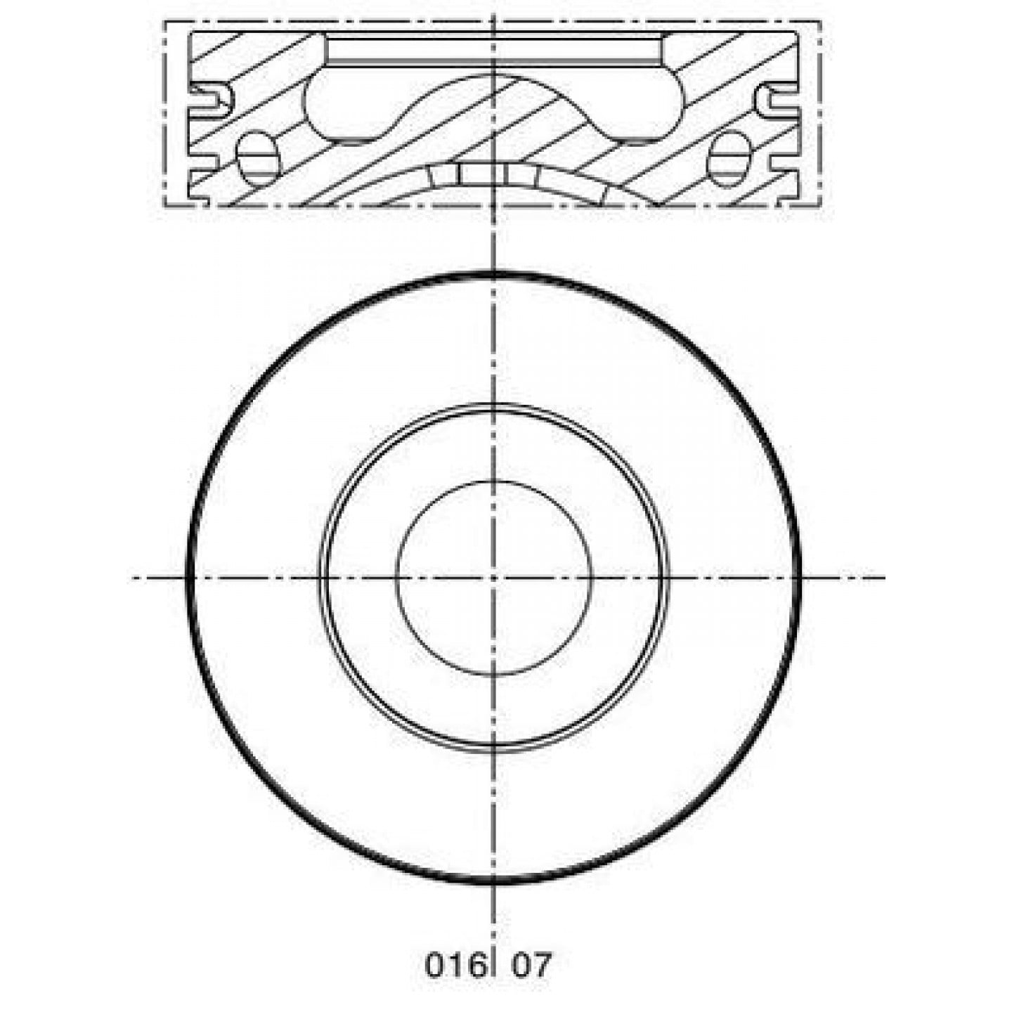Tłok MAHLE ORIGINAL 016 07 02